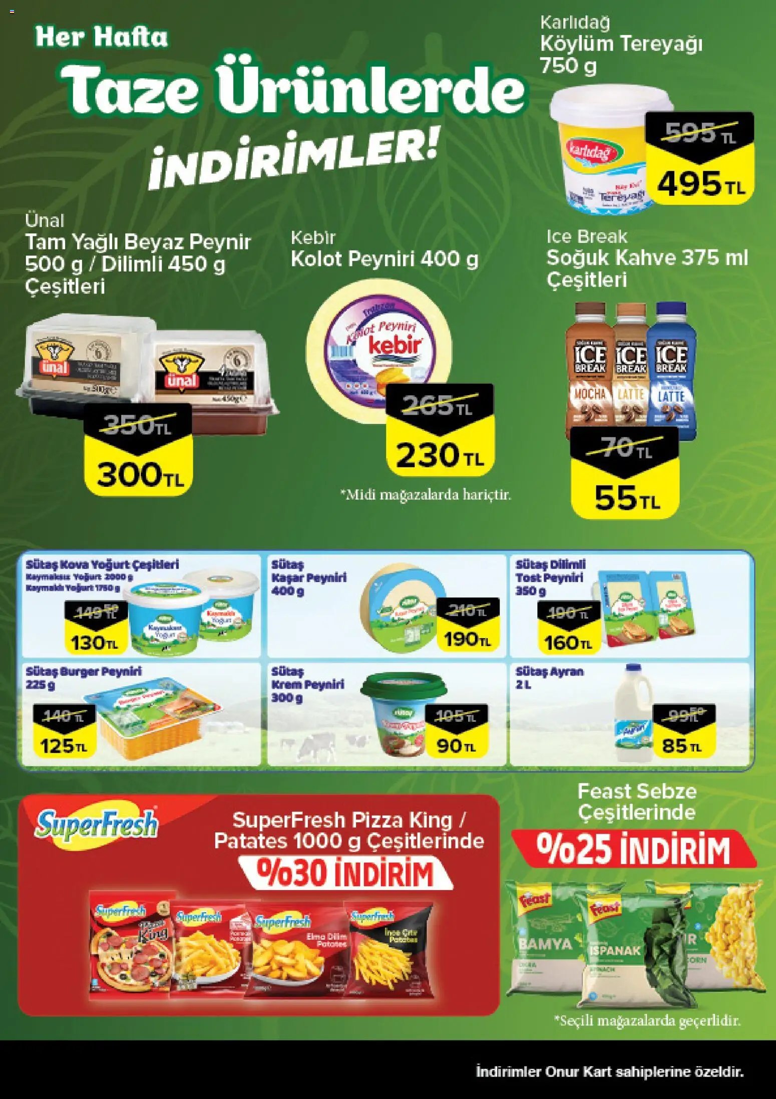 Onur Market - Taze Ürünlerde İndirimler