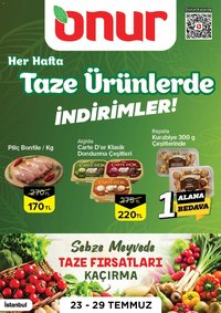 Onur Market - Taze Ürünlerde İndirimler