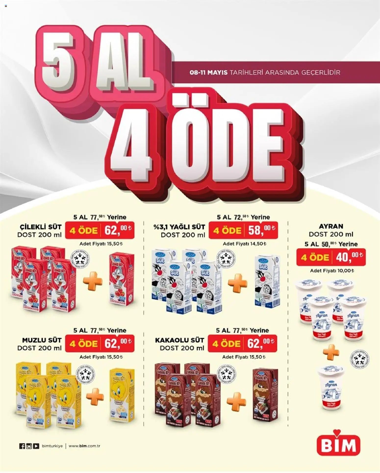 BİM - 5 Al 4 Öde, İndirim