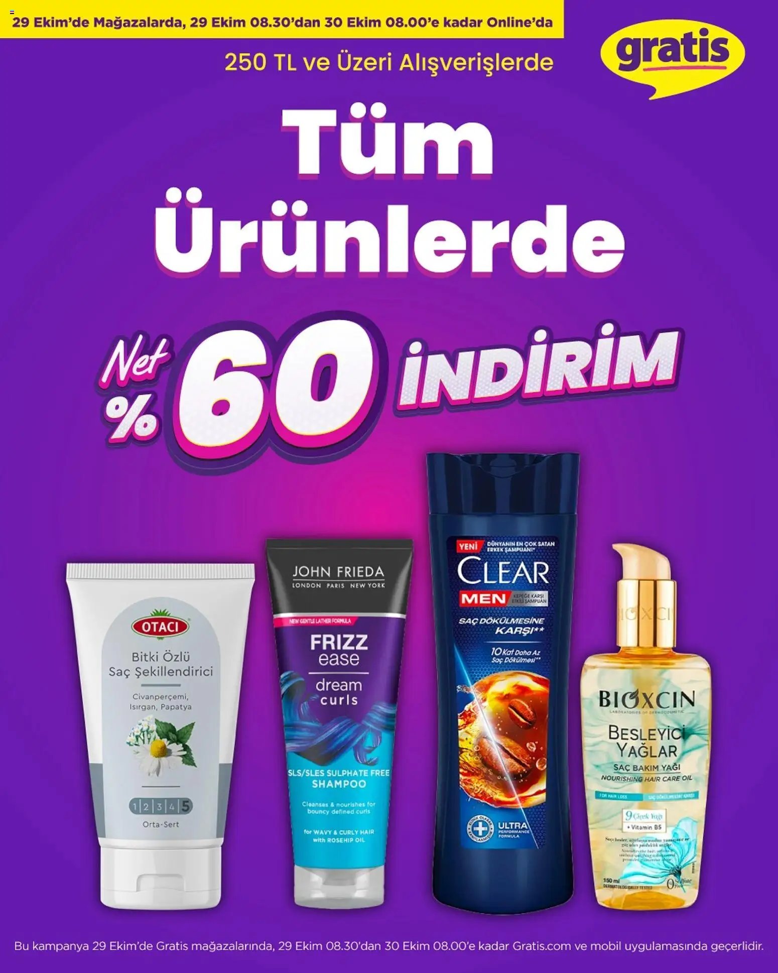 Gratis Tüm Ürünlerde NET %60 İNDİRİM 