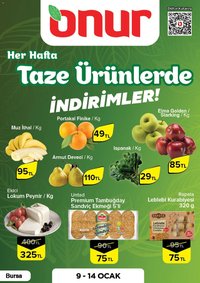 Onur Market Taze Ürünlerde İndirimler - Bursa