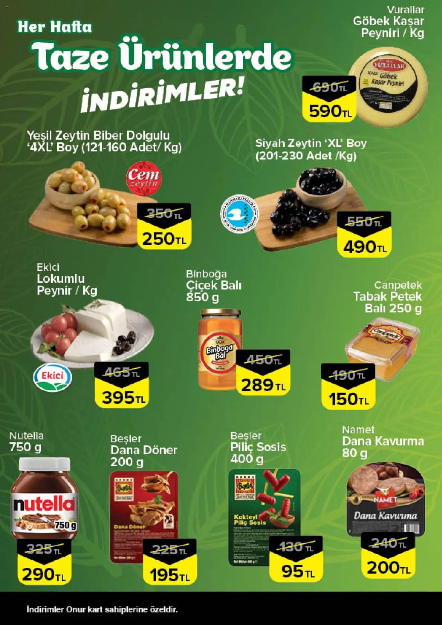 Onur Market - Taze Ürünlerde İndirimler Bursa