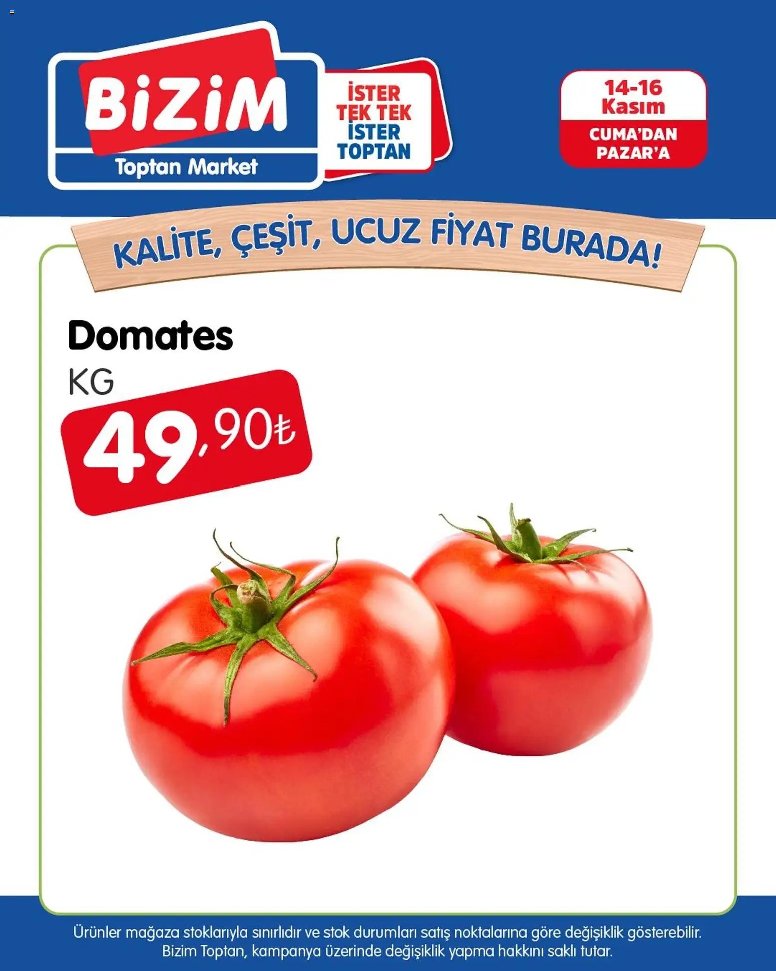 Bizim Toptan Meyve Sebze