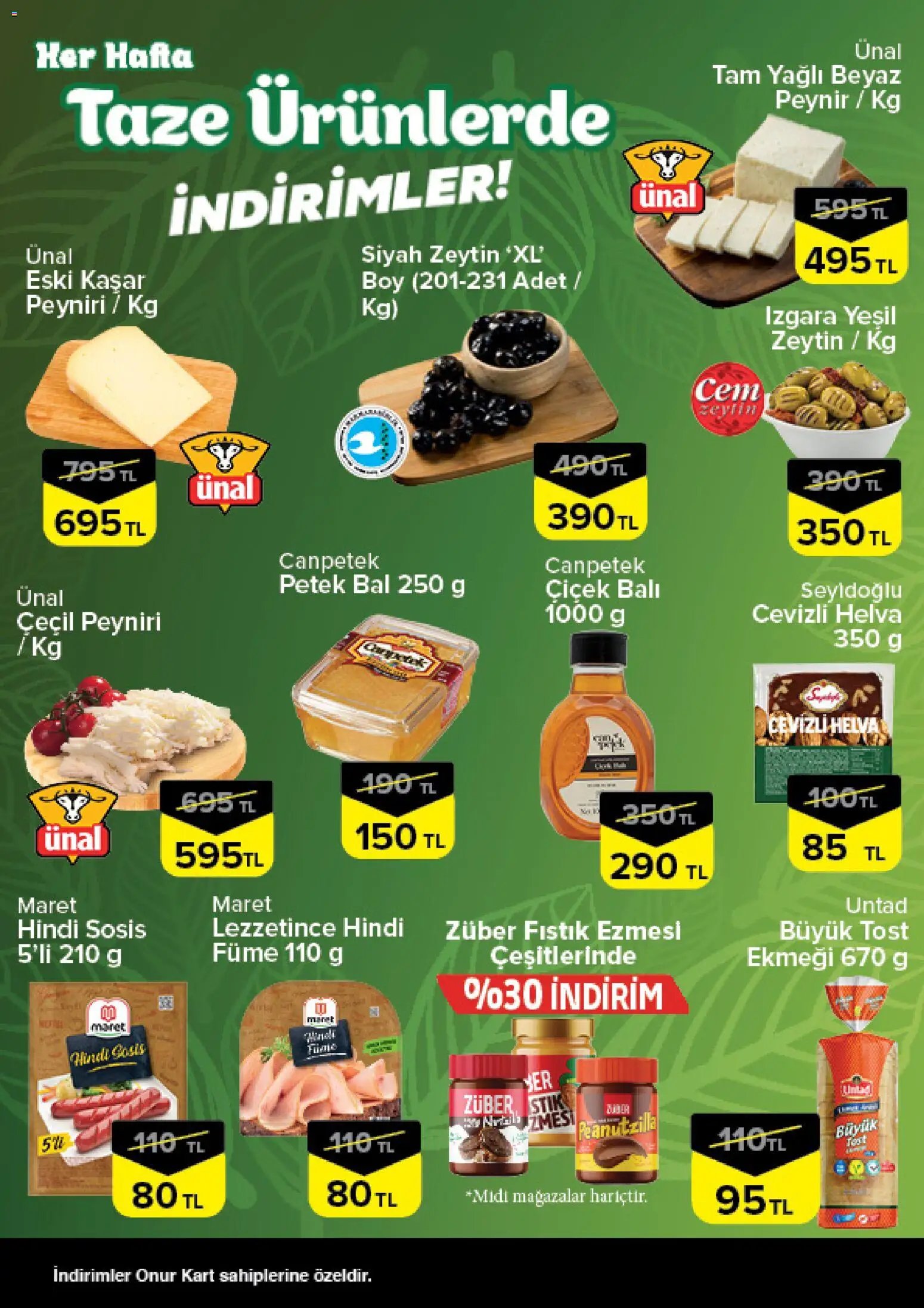 Onur Market - Taze Ürünlerde İndirimler