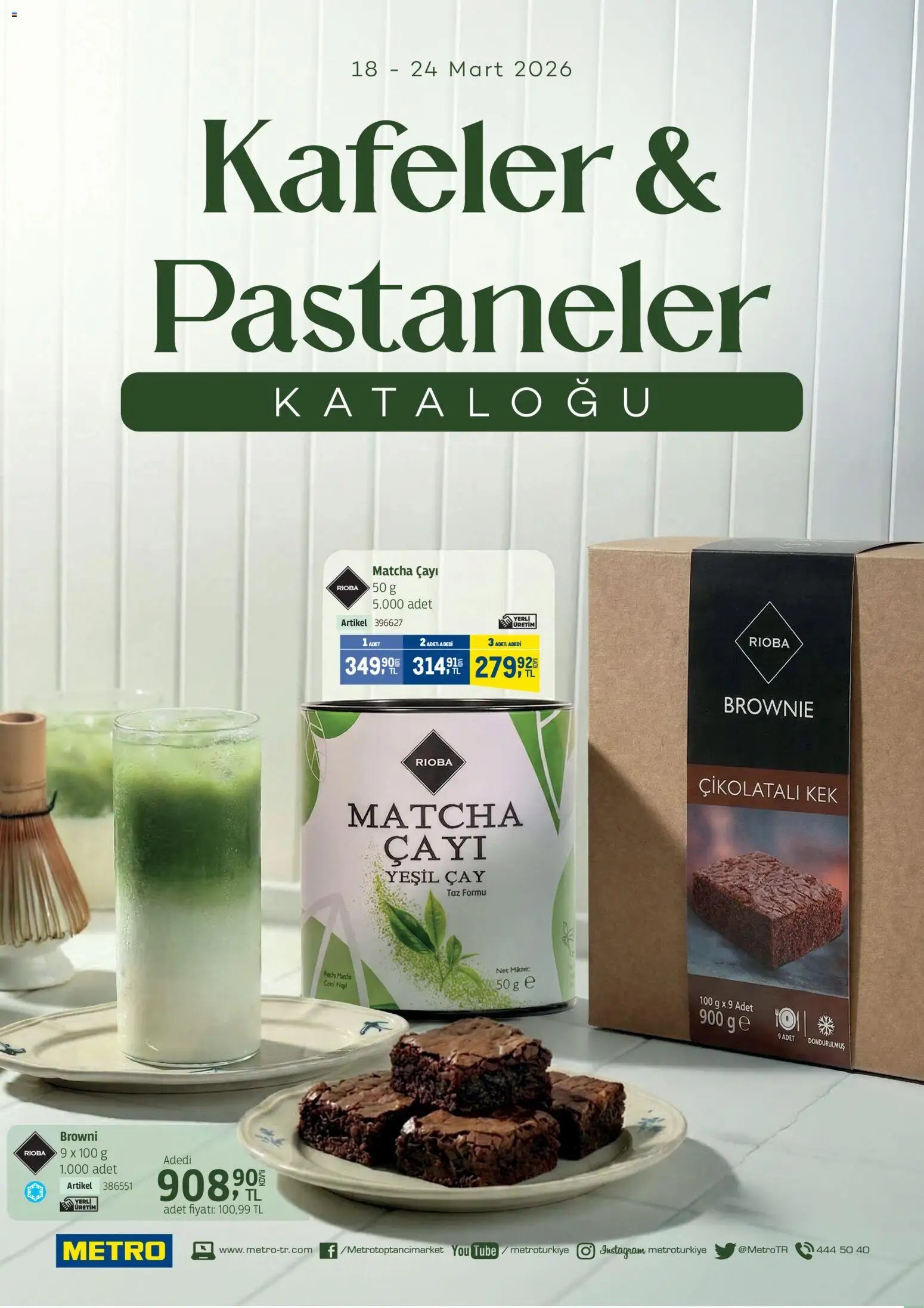 Metro - Kafeler & Pastaneler Kataloğu