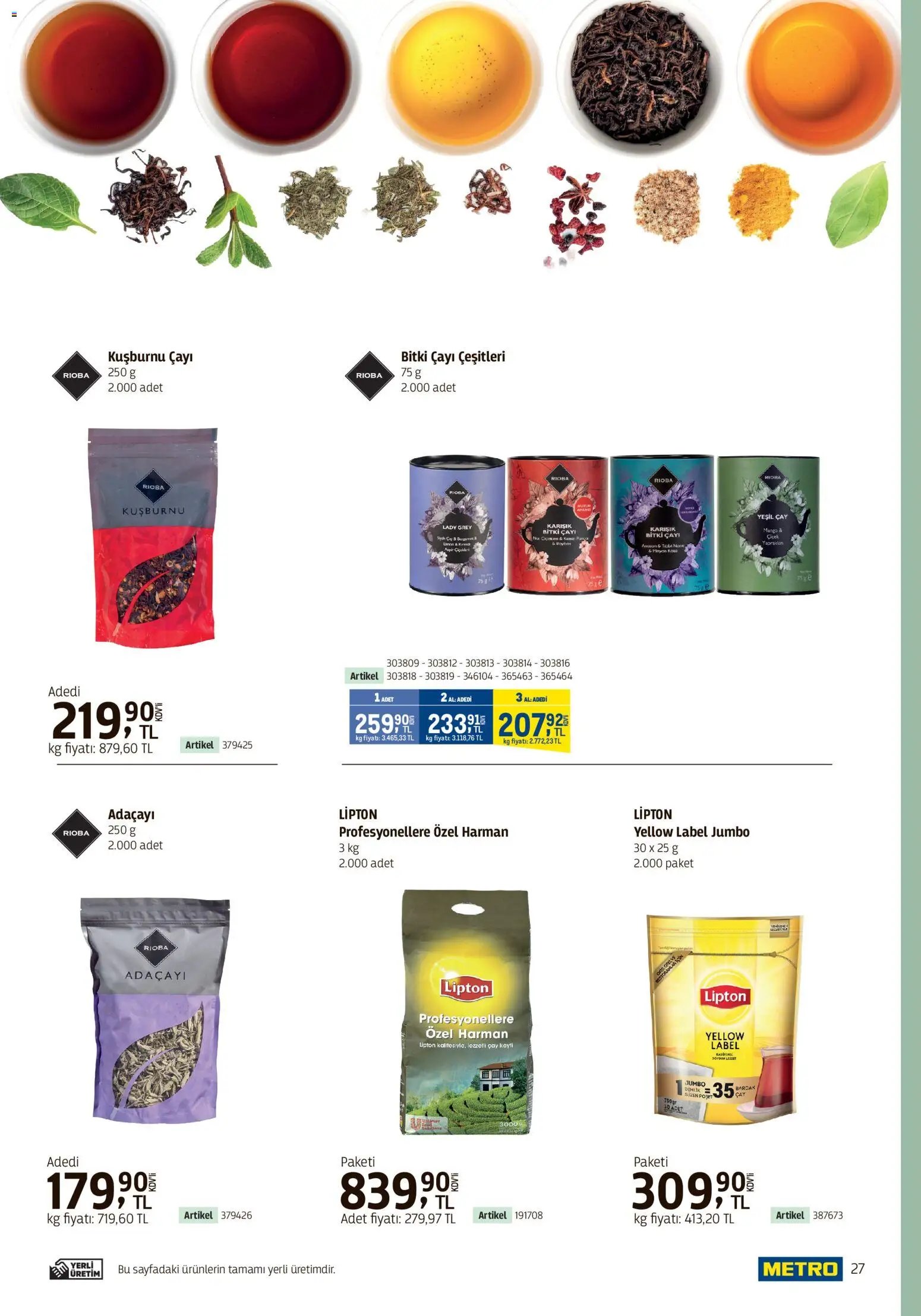 Metro - Kafeler & Pastaneler Kataloğu