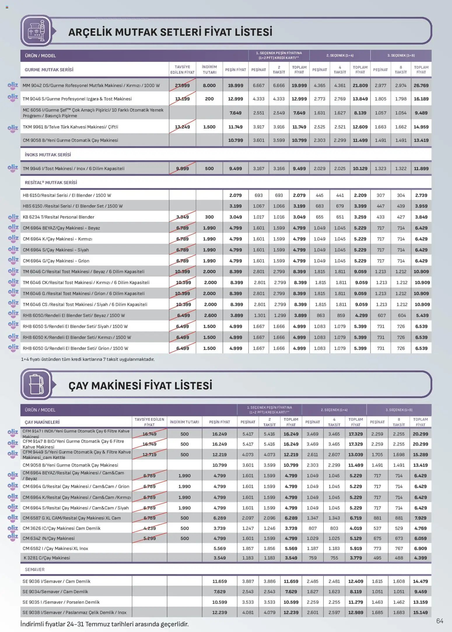 Arçelik Katalog