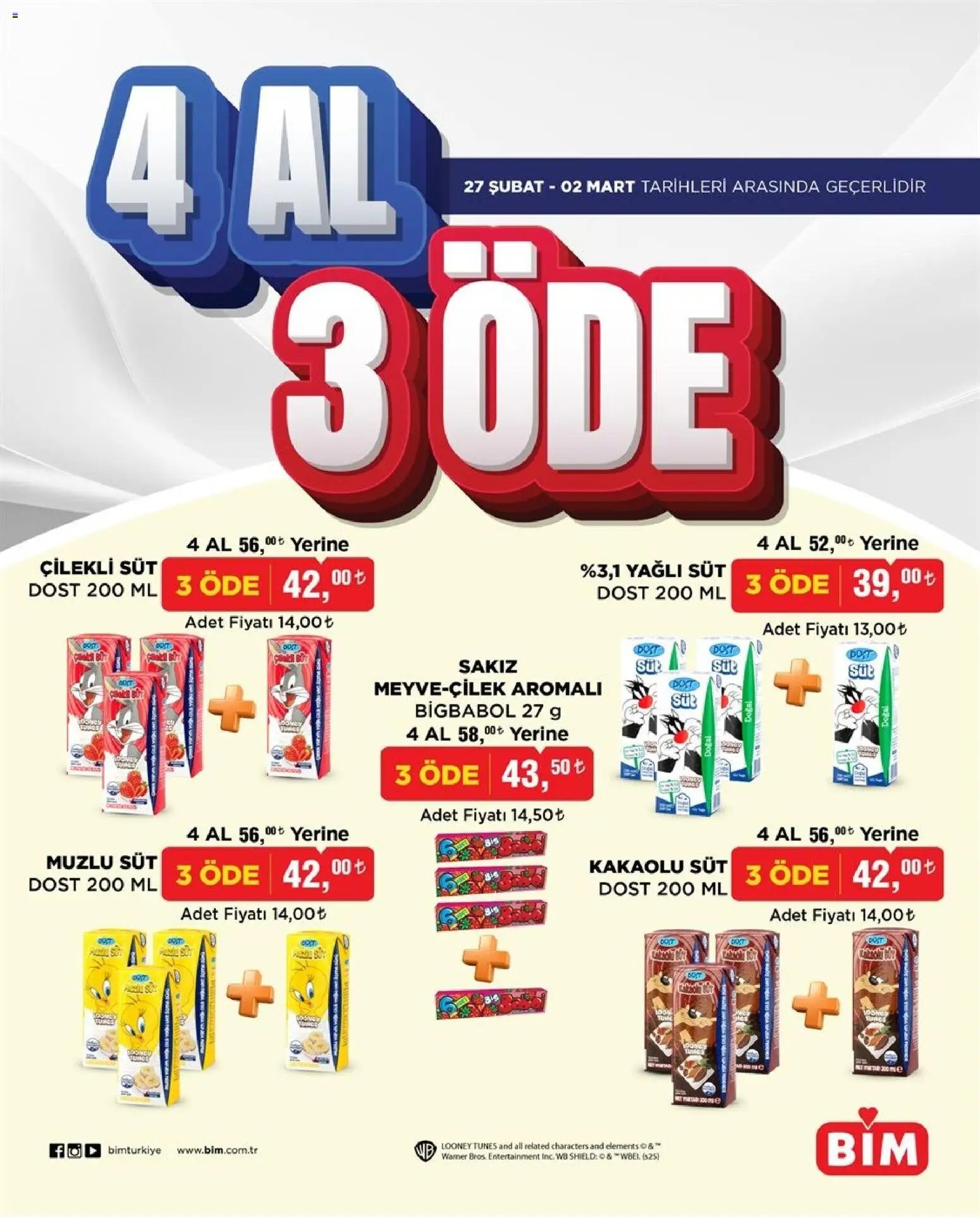 BİM - 4 Al 3 Öde, İndirim