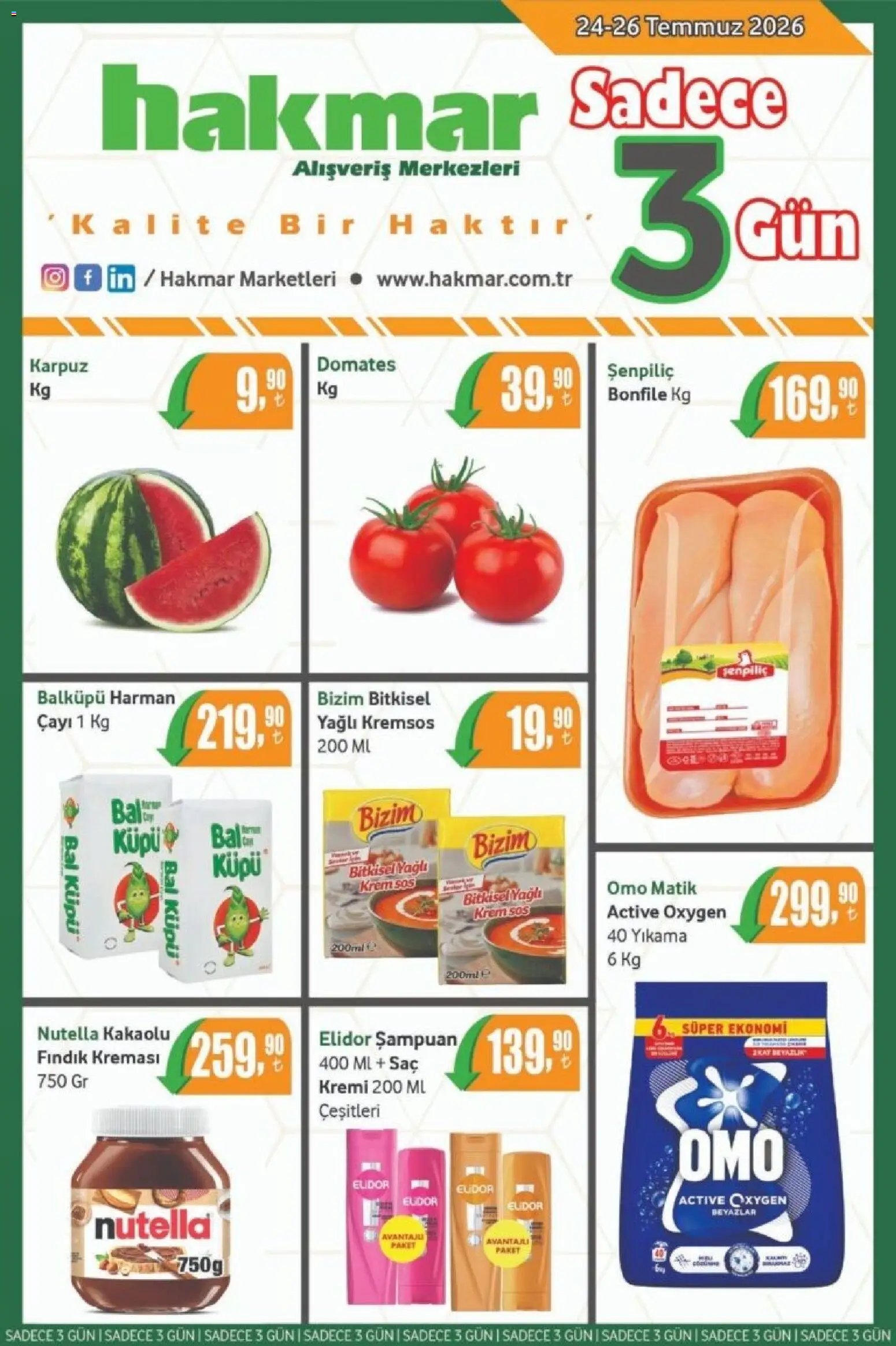 Hakmar - Katalog Sadece 3 Gün
