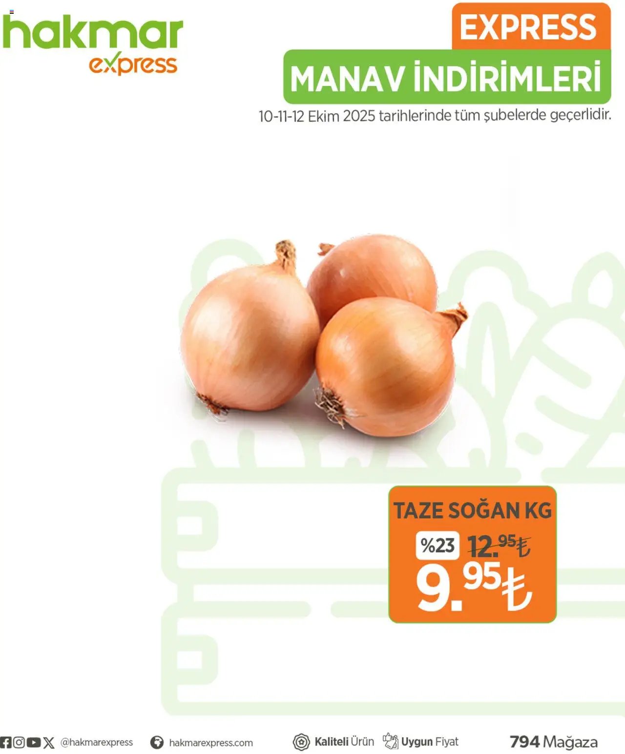 Hakmar Express Sebze ve meyve