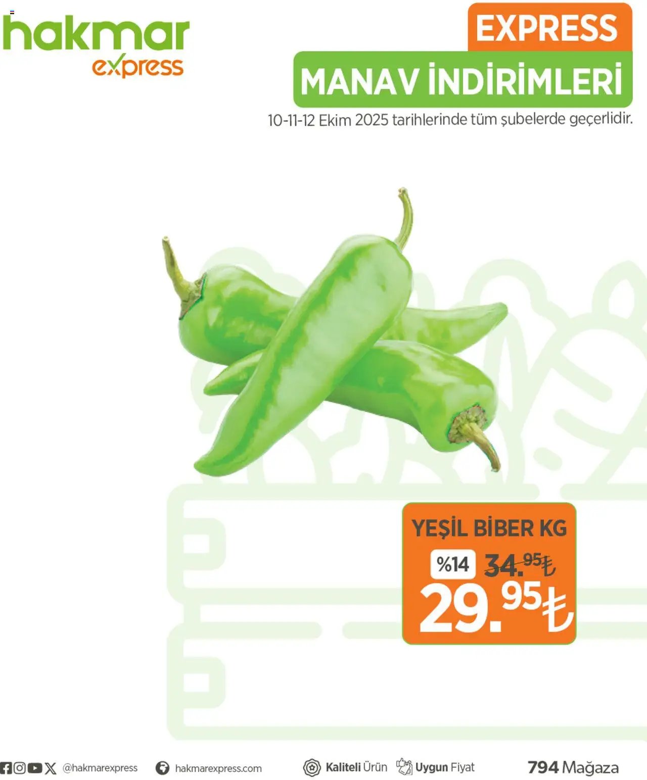 Hakmar Express Sebze ve meyve