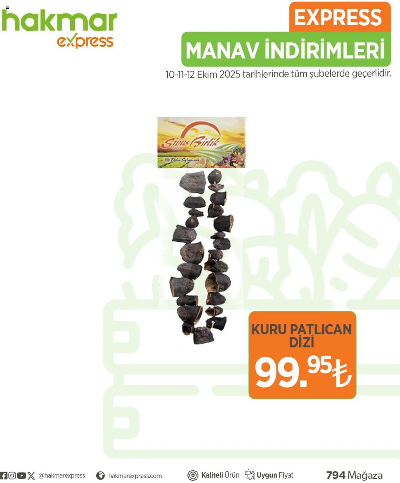 Hakmar Express Sebze ve meyve