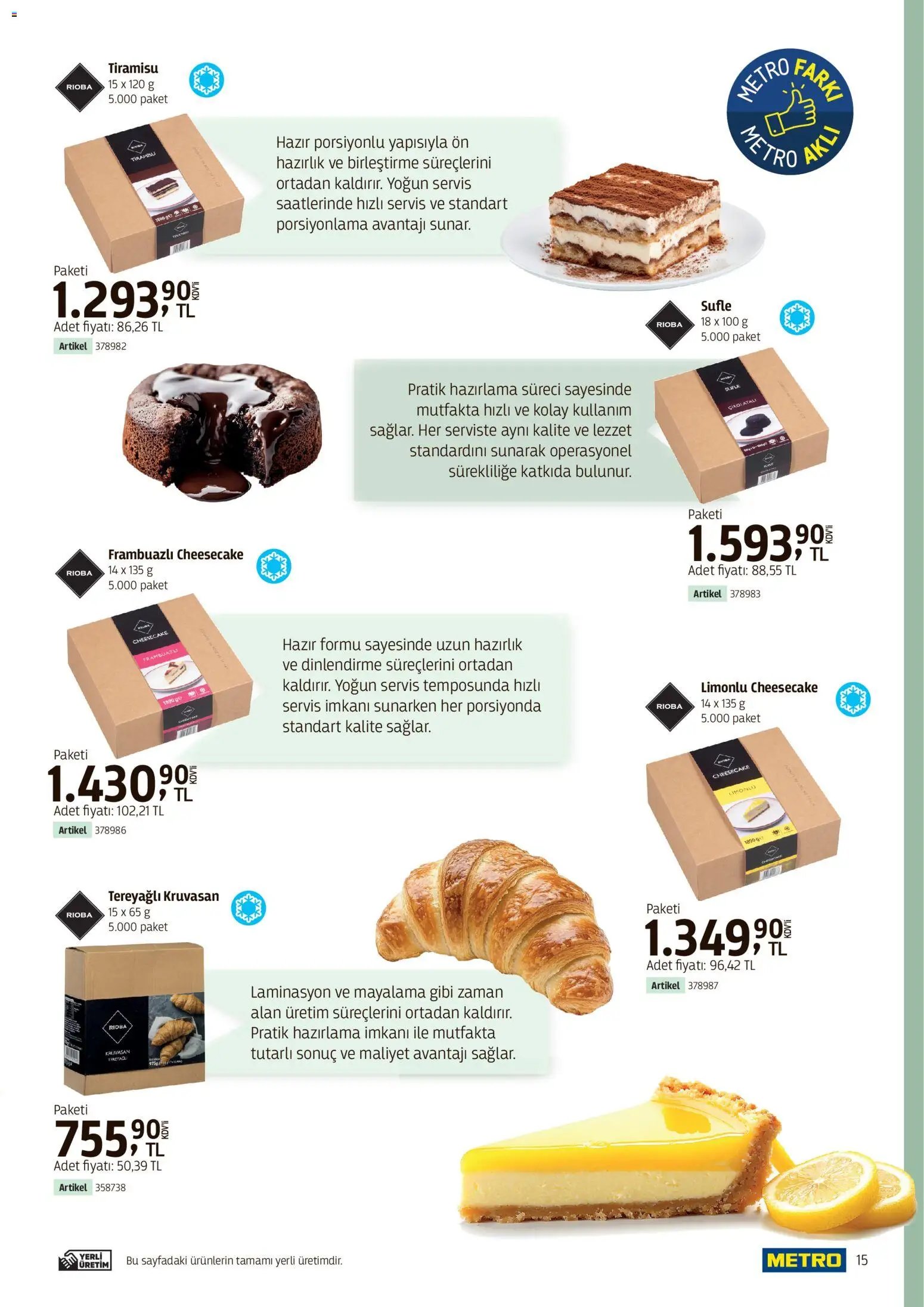 Metro - Kafeler & Pastaneler Kataloğu