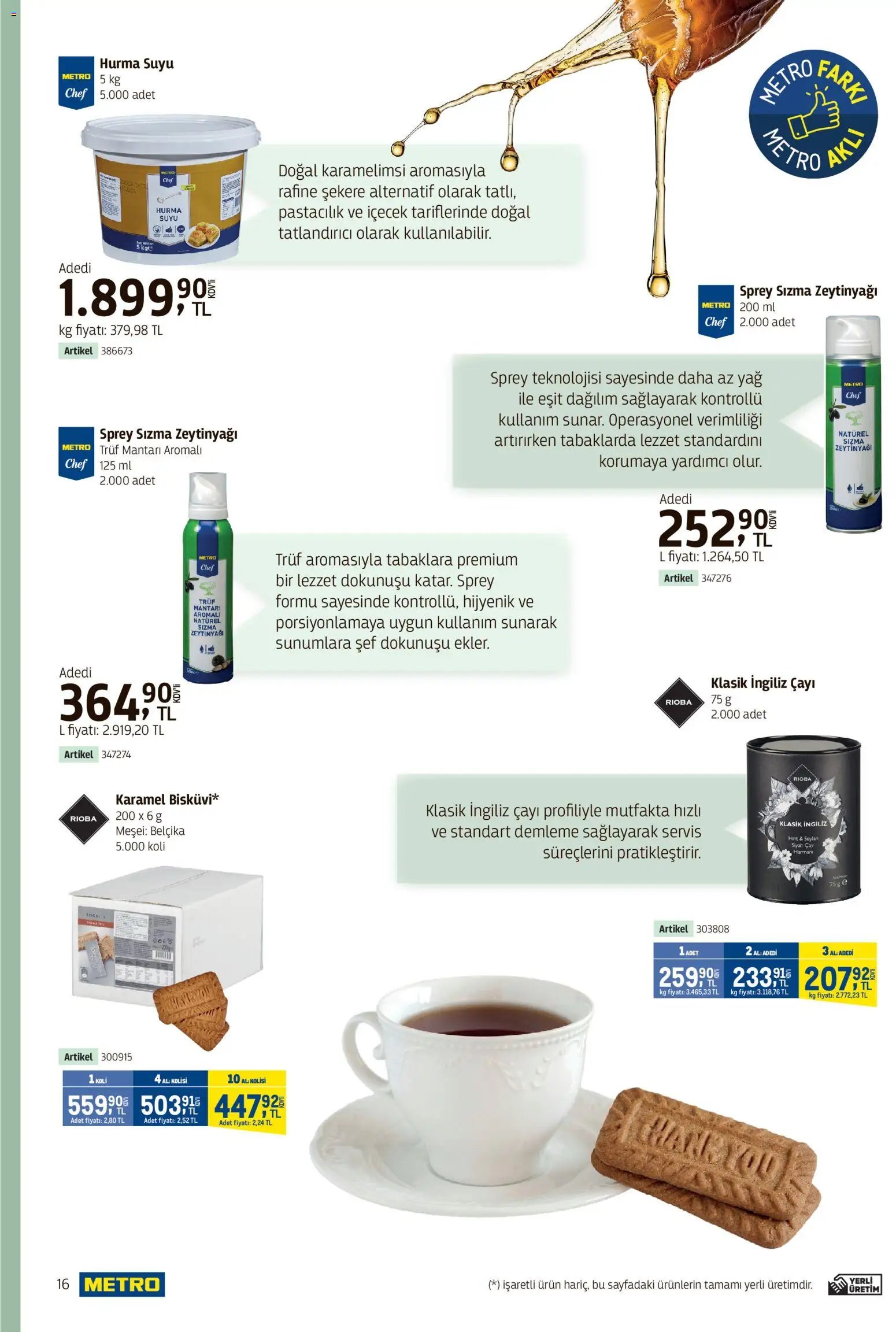 Metro - Kafeler & Pastaneler Kataloğu