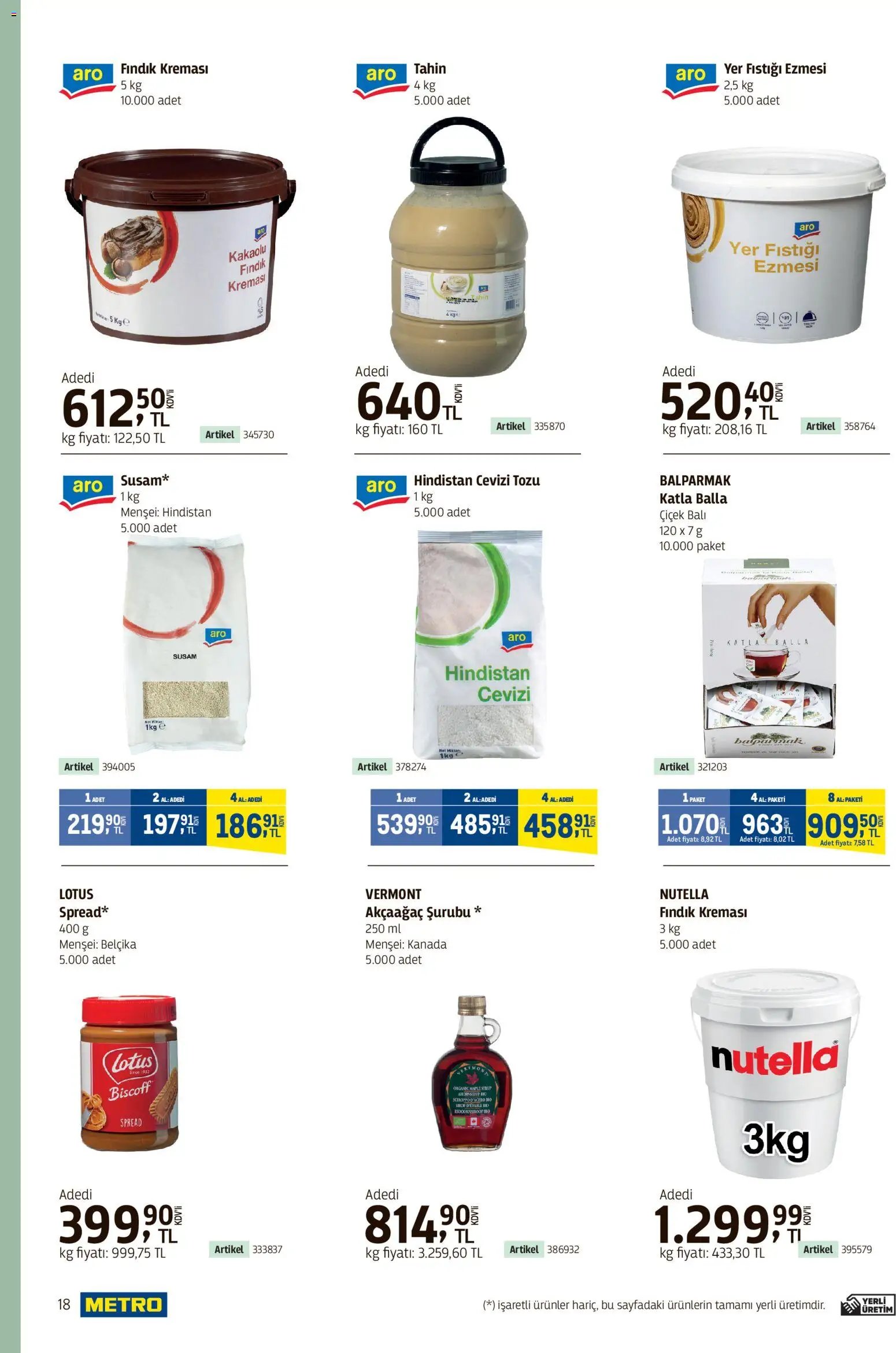 Metro - Kafeler & Pastaneler Kataloğu