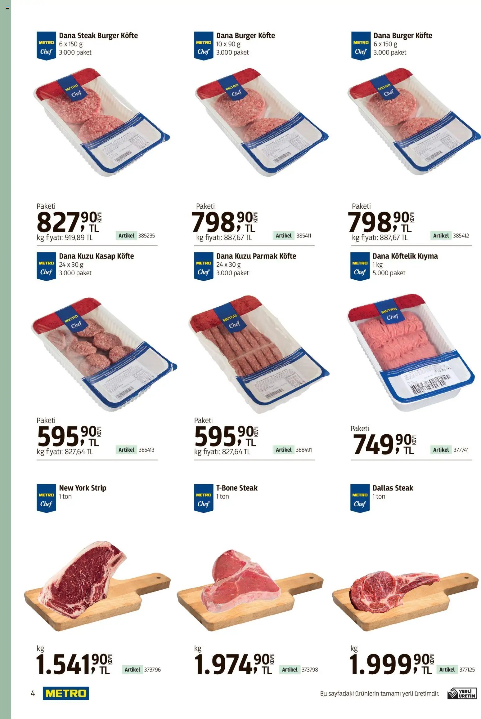 Metro - Kafeler & Pastaneler Kataloğu