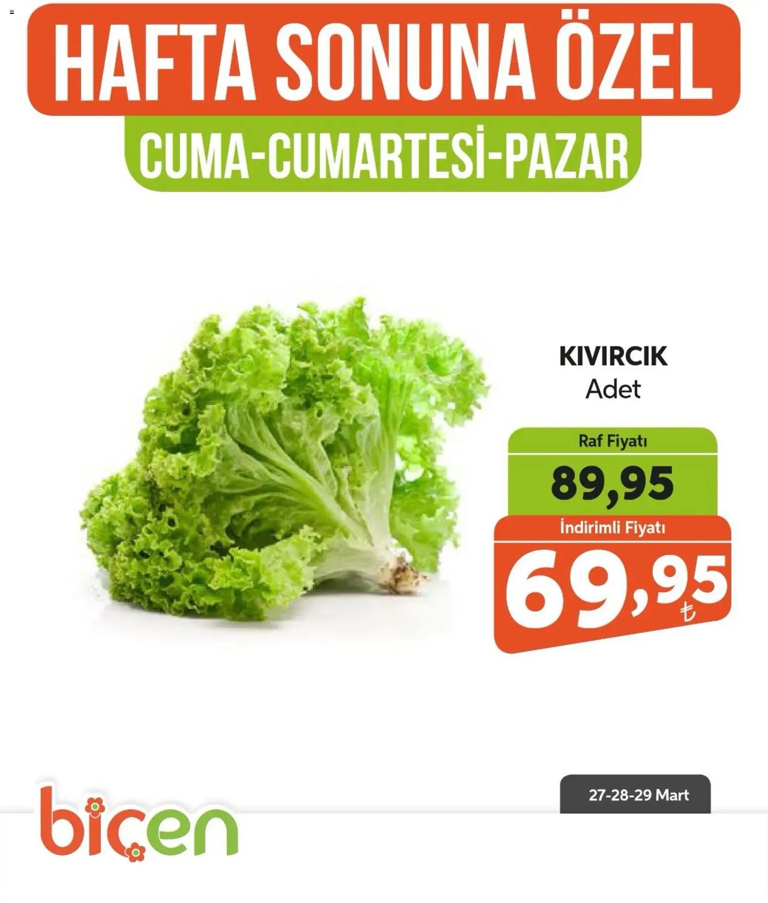 Biçen Market - Hafta Sonuna Özel