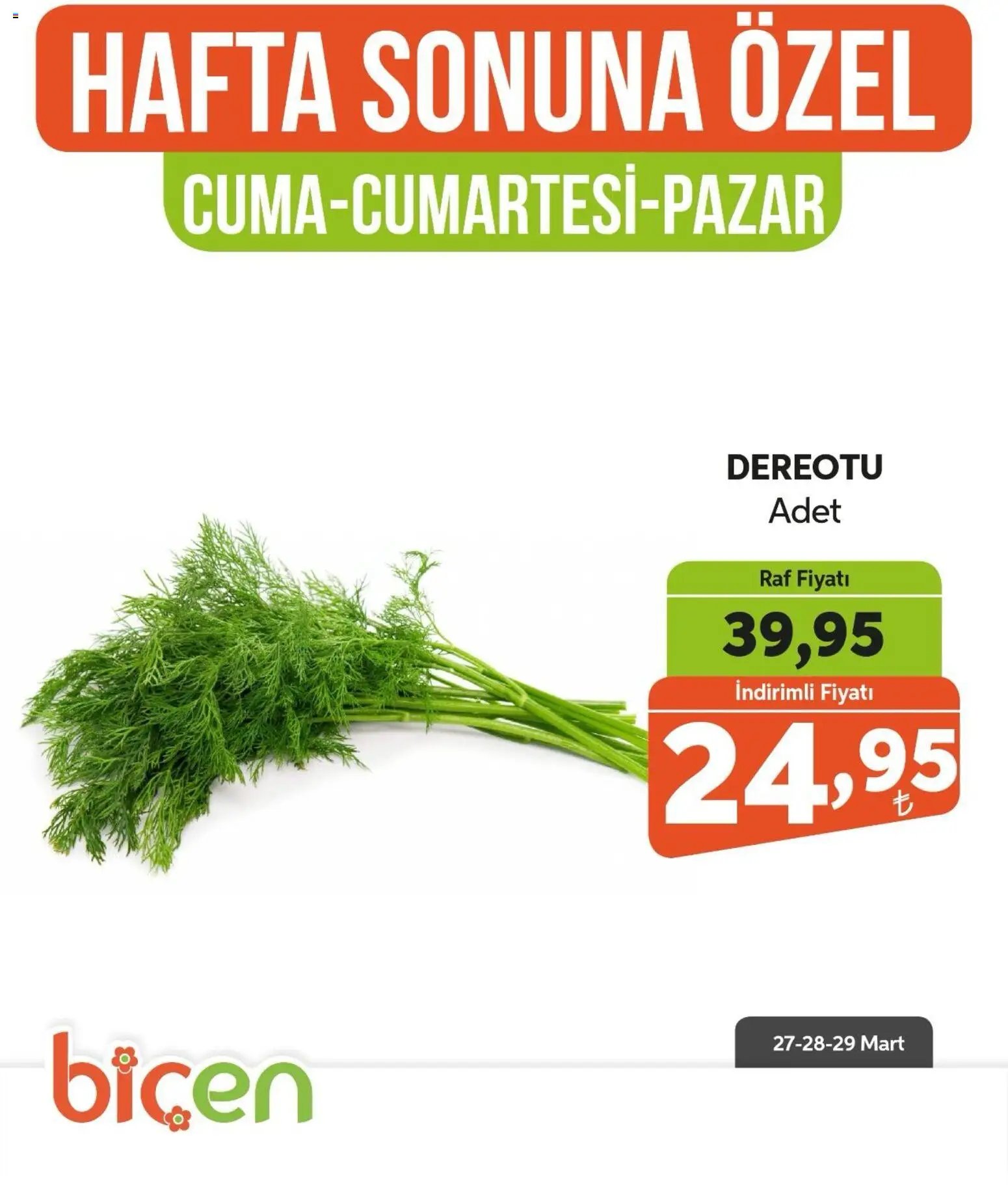 Biçen Market - Hafta Sonuna Özel