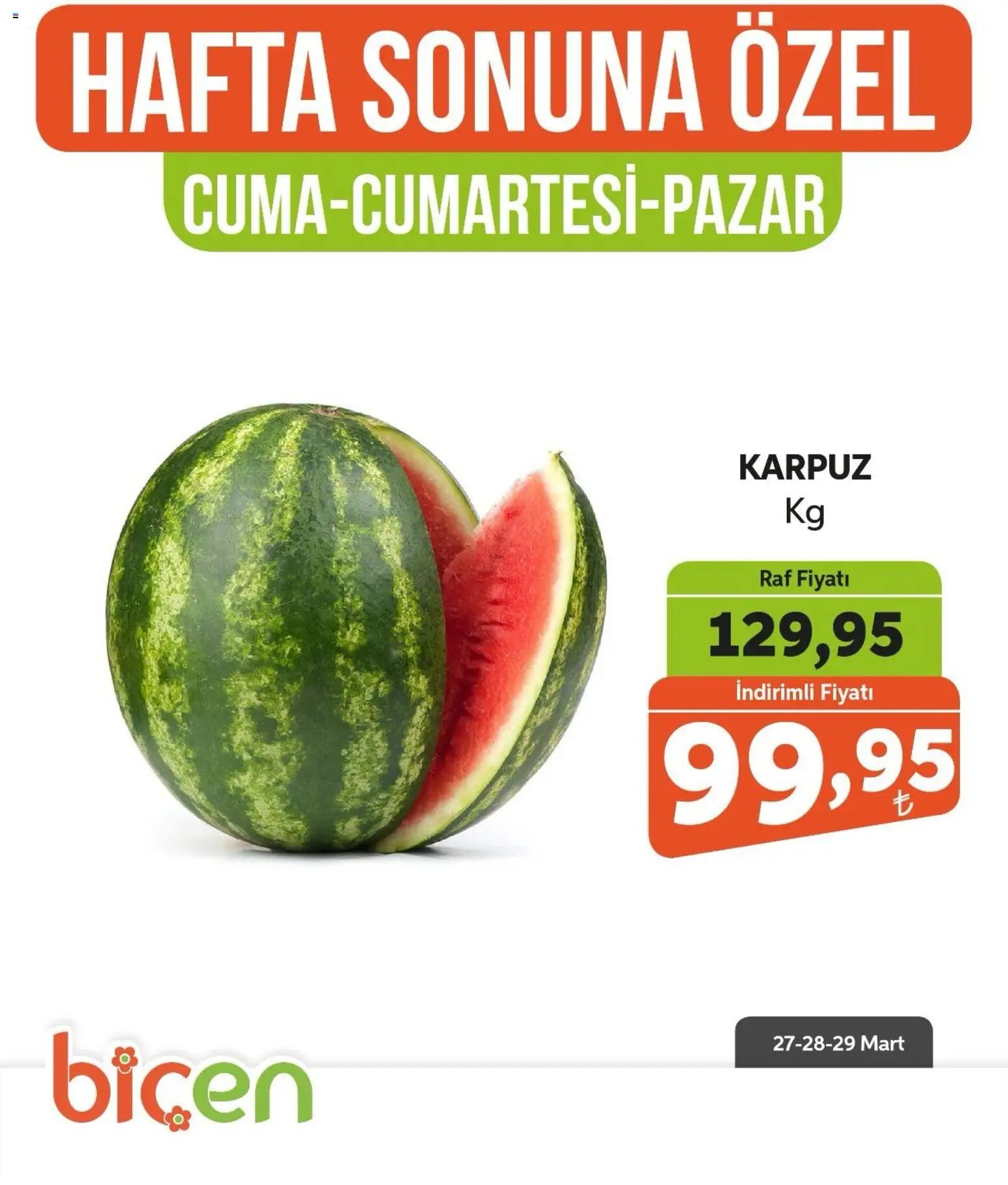 Biçen Market - Hafta Sonuna Özel