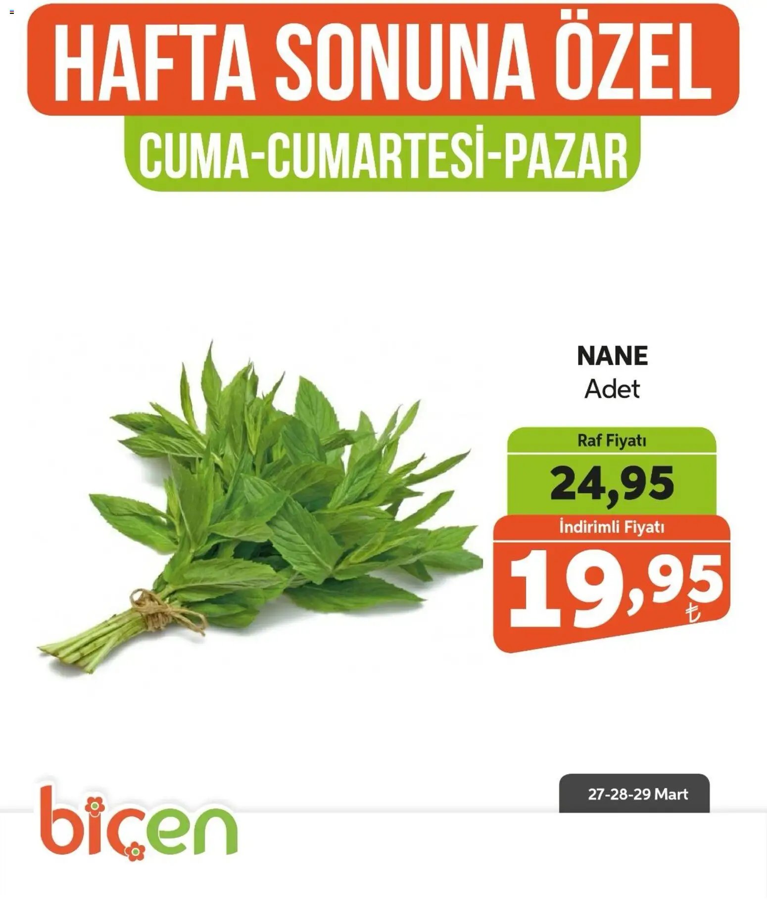Biçen Market - Hafta Sonuna Özel