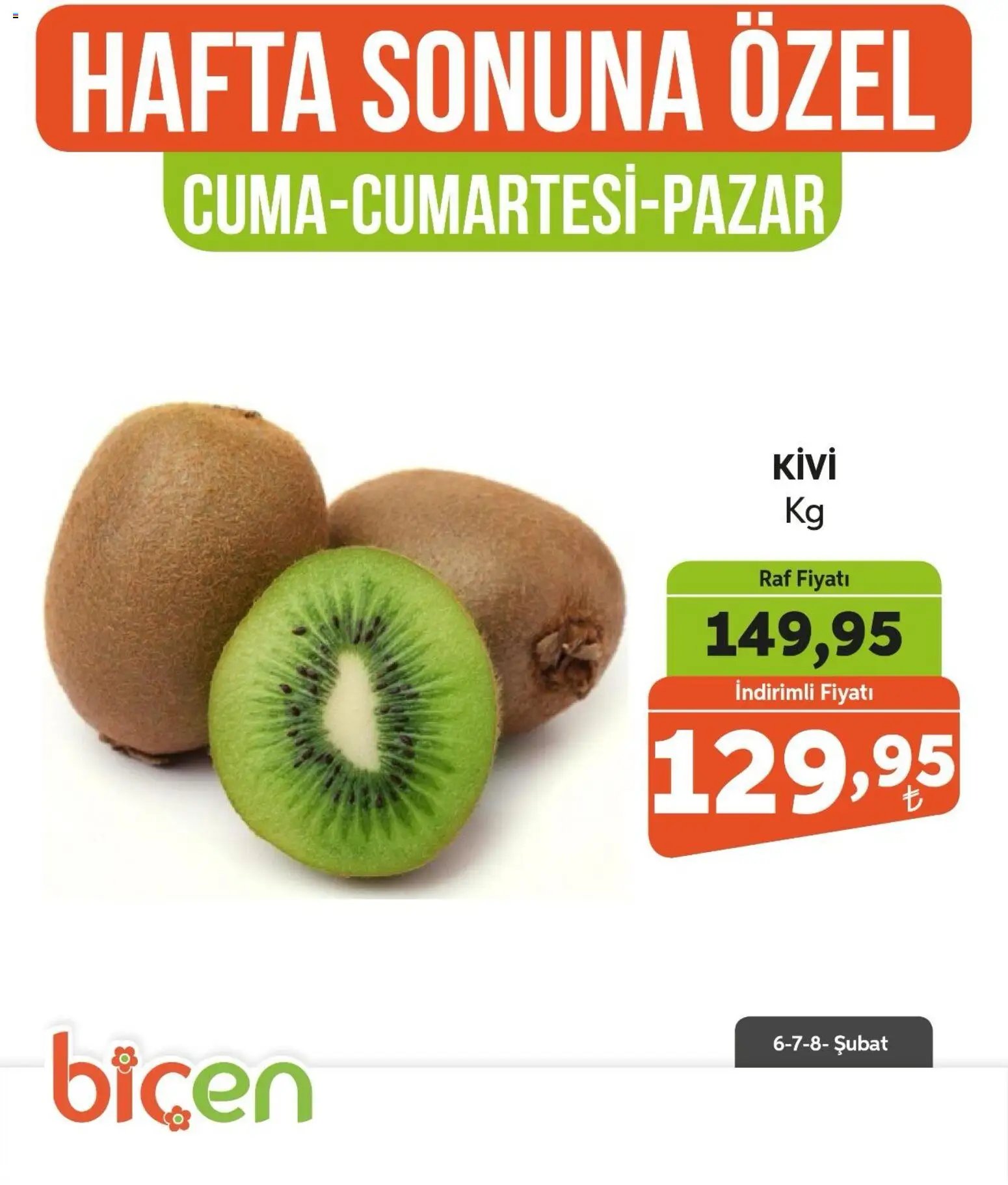 Biçen Market Hafta Sonuna Özel - Meyve İndirimi