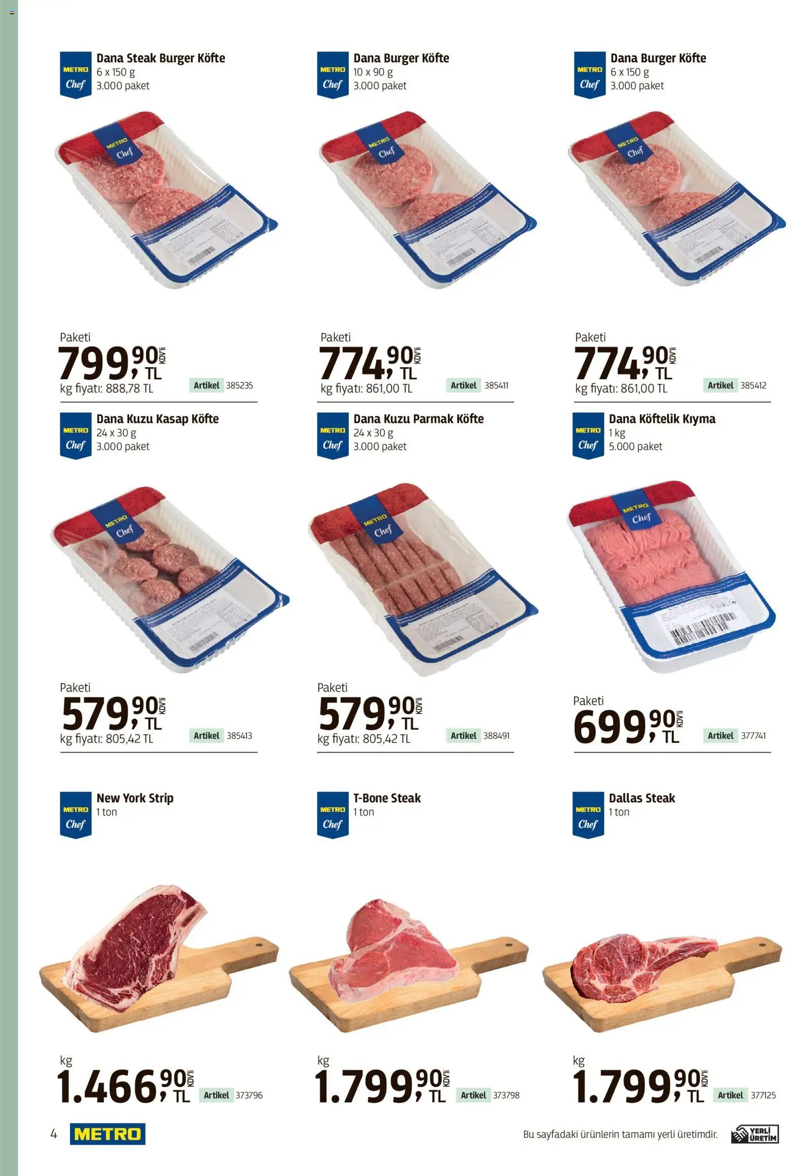 Metro - Kafeler & Pastaneler Kataloğu