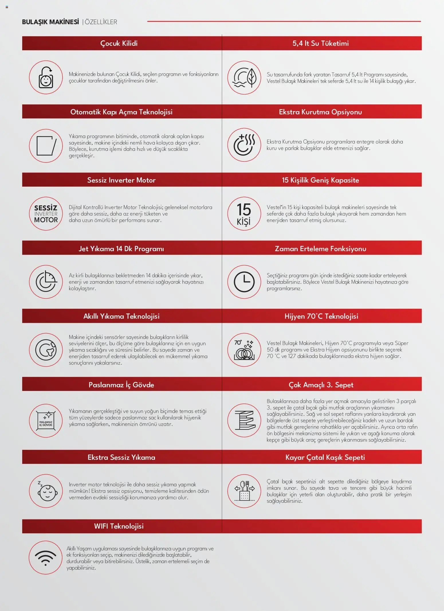 Vestel Beyaz Eşya Katalog
