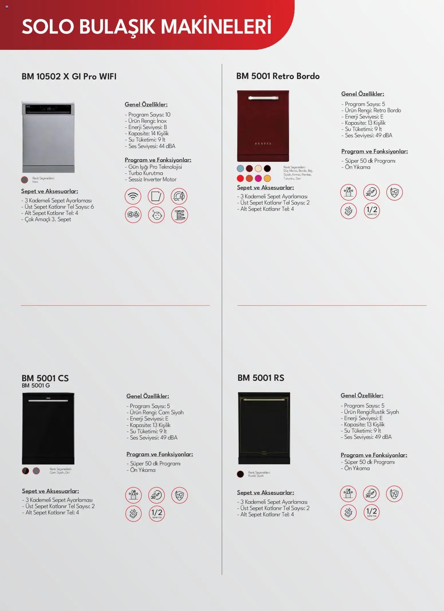 Vestel Beyaz Eşya Katalog
