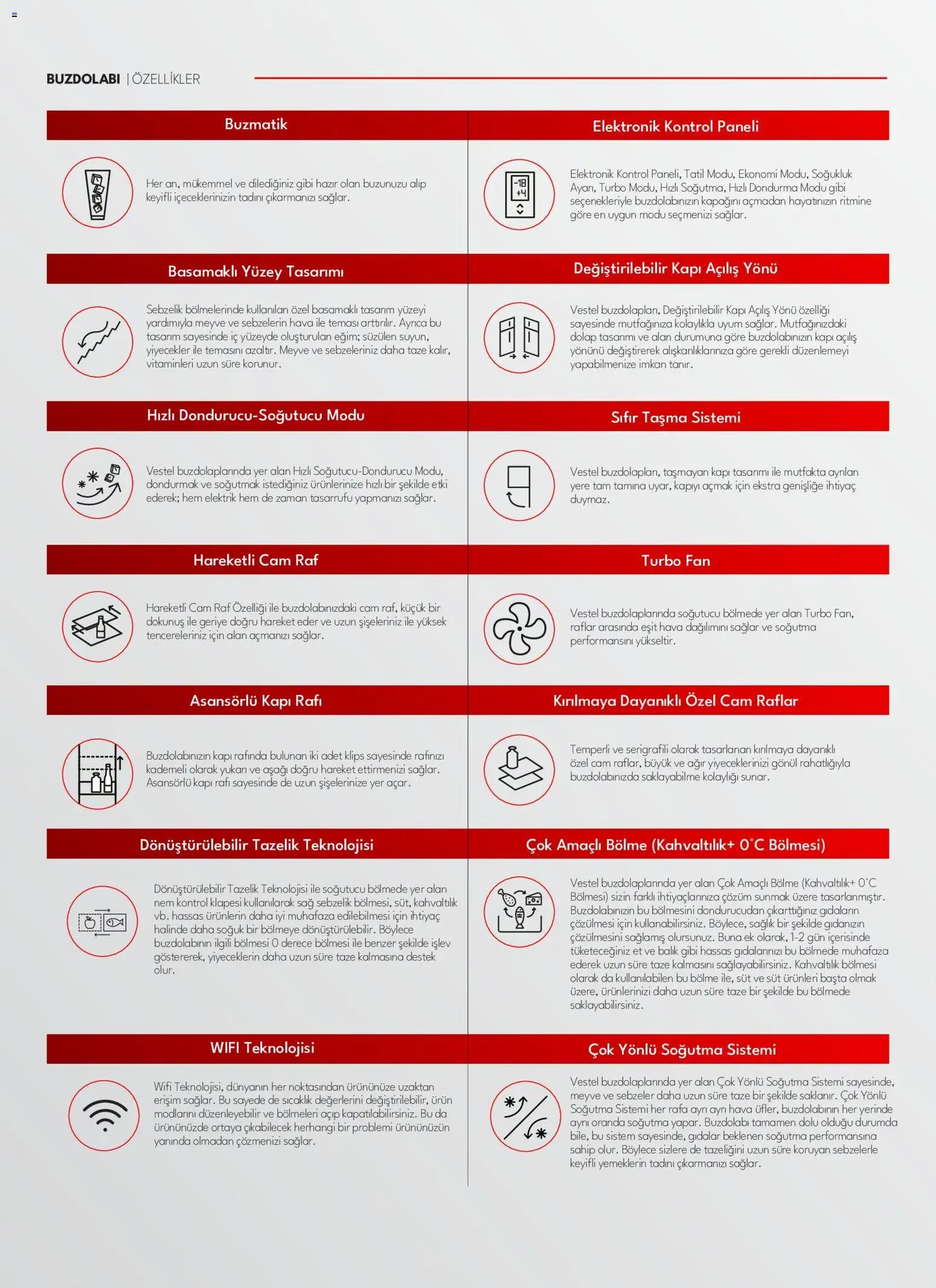 Vestel Beyaz Eşya Katalog