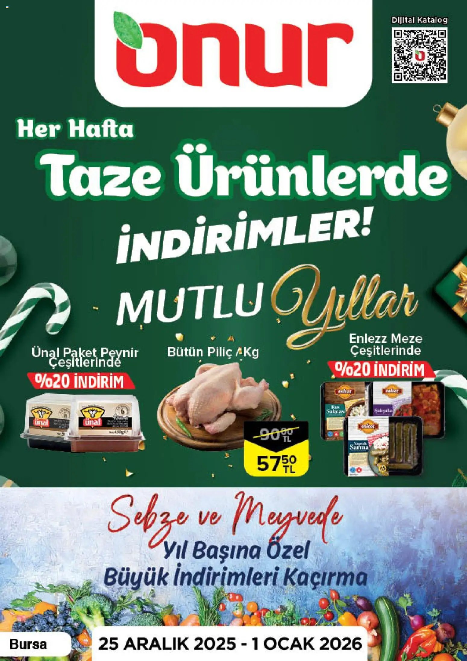 Onur Market Taze Ürünlerde İndirimler - Bursa