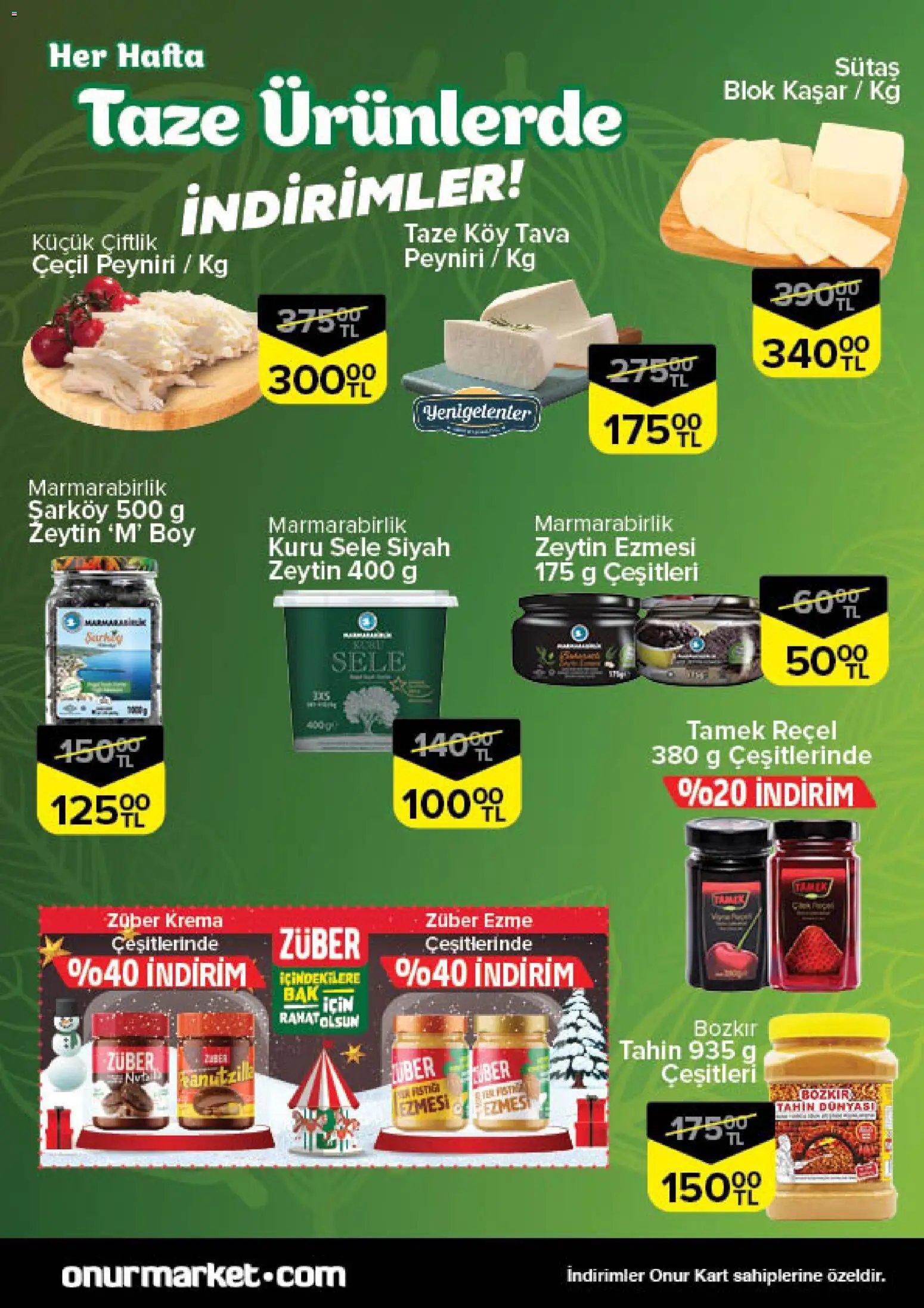 Onur Market Taze Ürünlerde İndirimler - Bursa