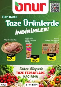 Onur Market - Taze Ürünlerde İndirimler Trakya