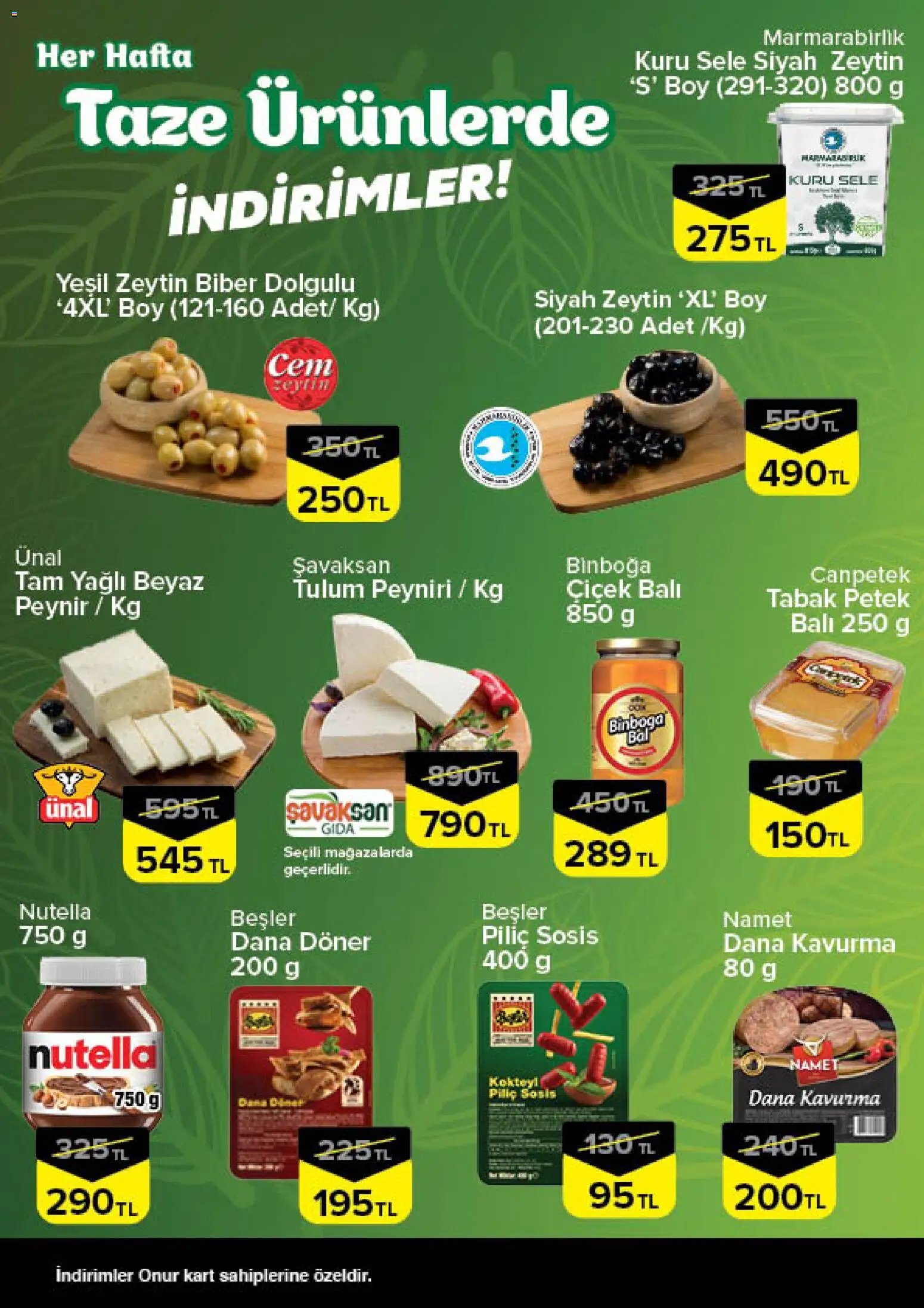 Onur Market - Taze Ürünlerde İndirimler