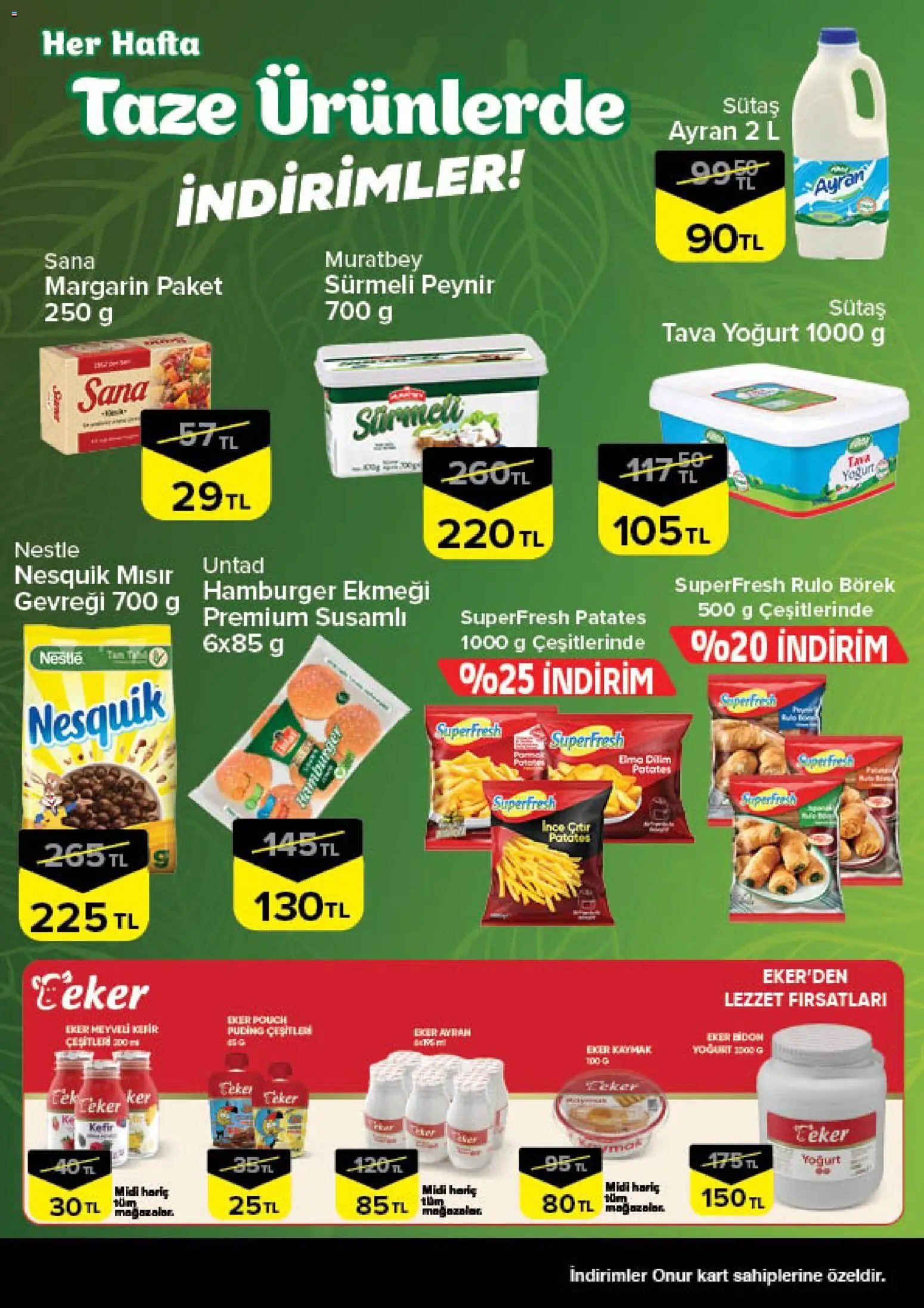 Onur Market - Taze Ürünlerde İndirimler