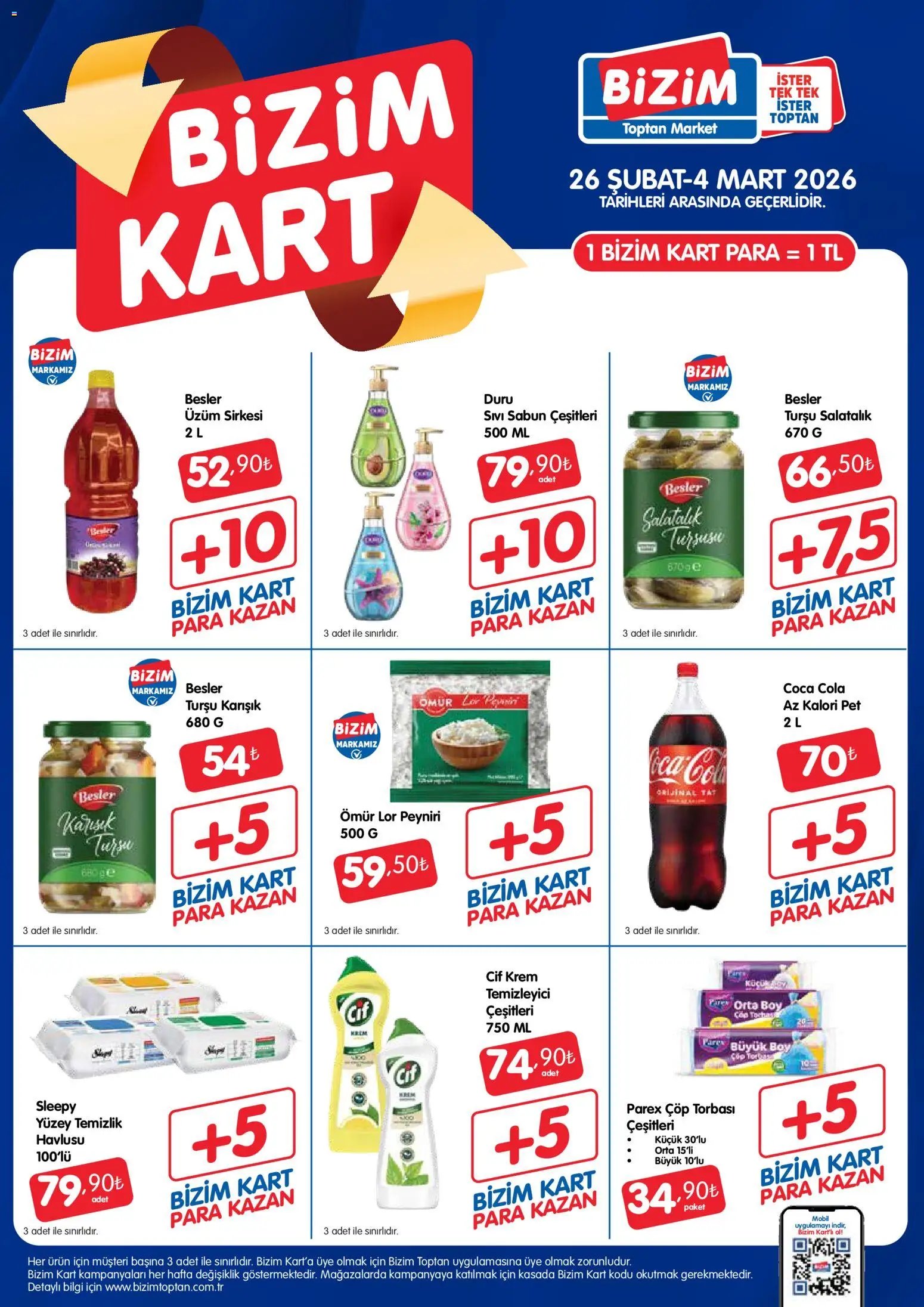Bizim Toptan - Bizim Kart Katalogu