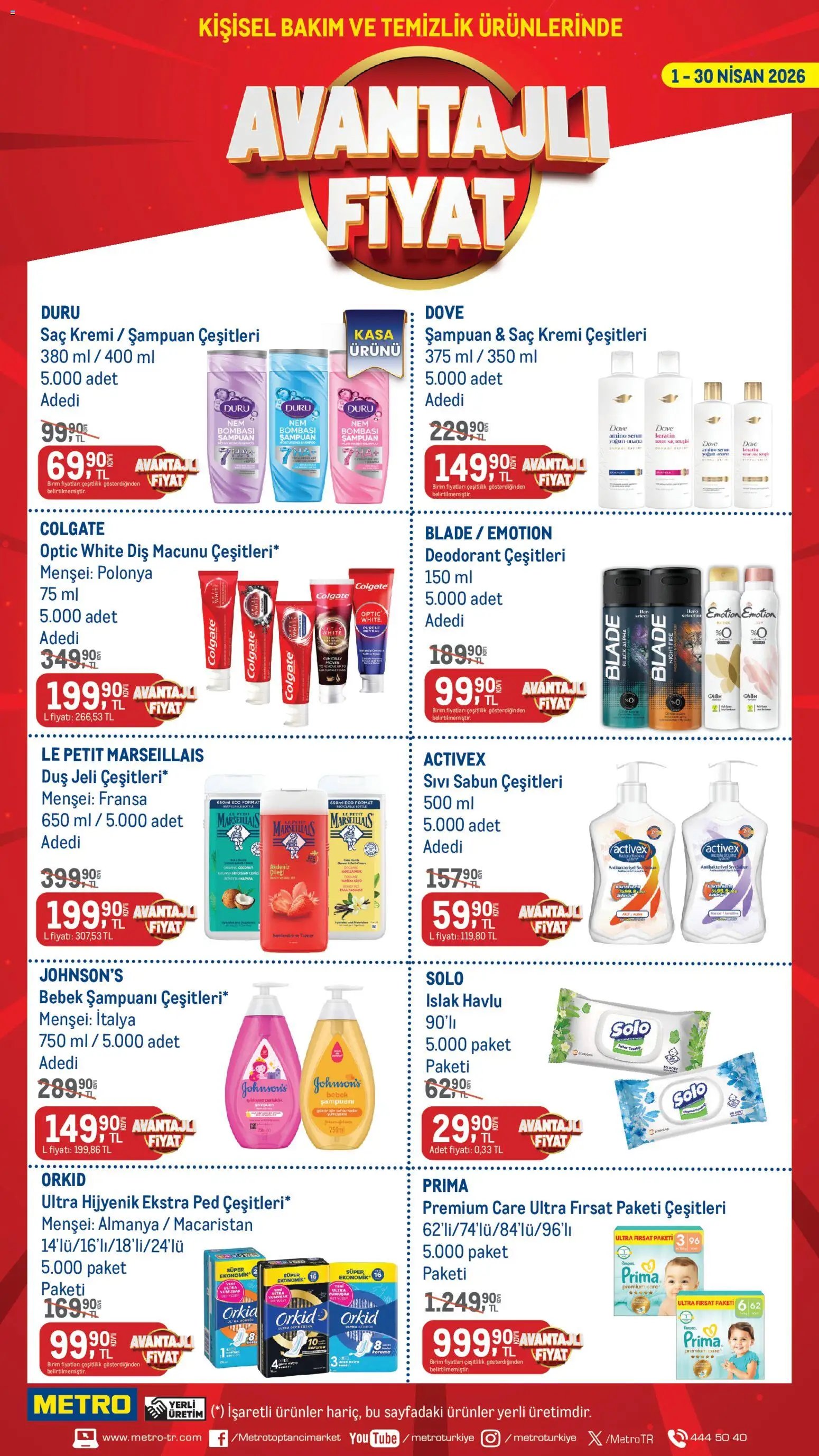 Metro - Temizlik | Kişisel bakım