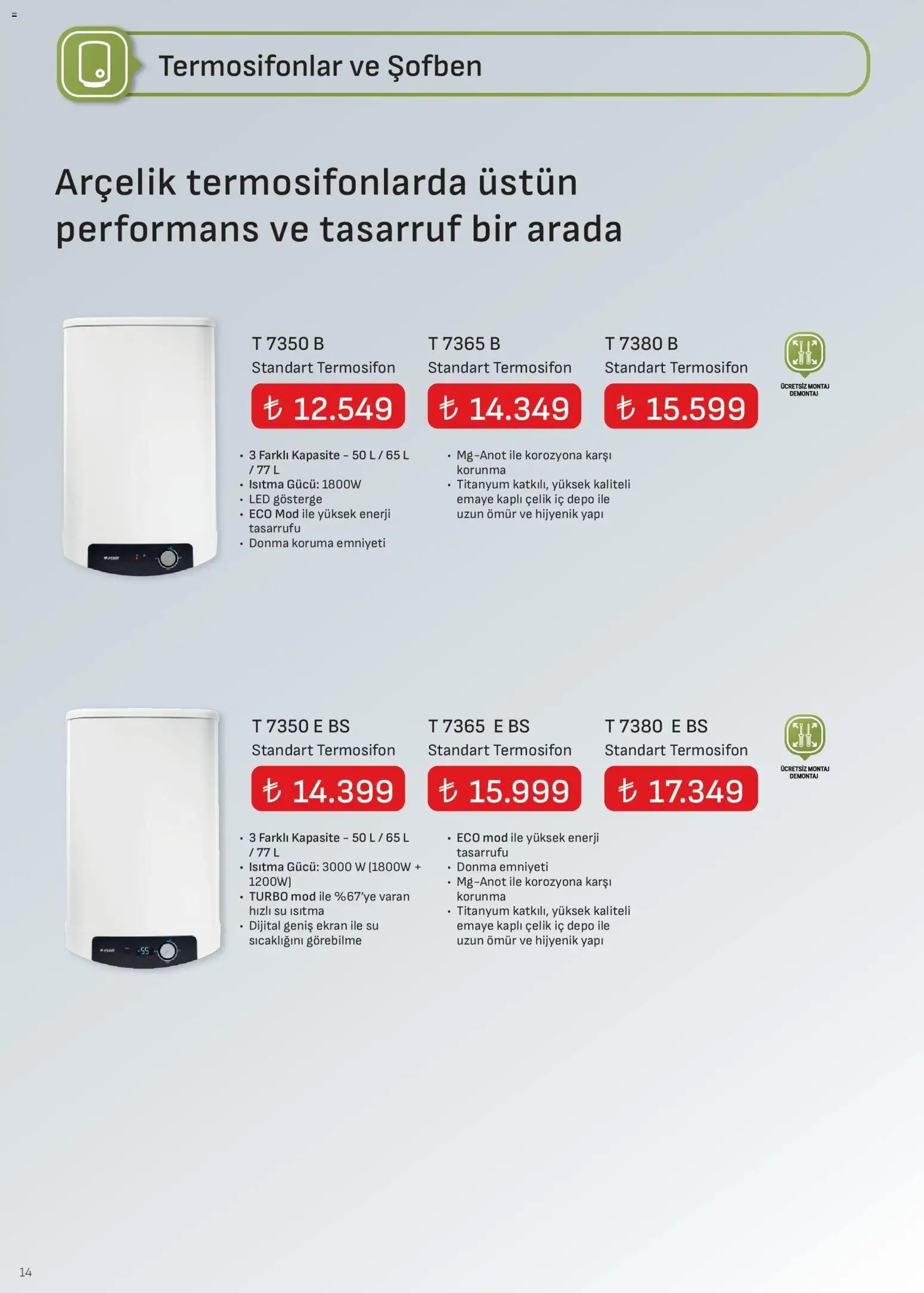 Arçelik İklimlendirme Kataloğu