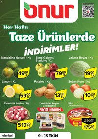 Onur Market Taze Ürünlerde İndirimler - İstanbul