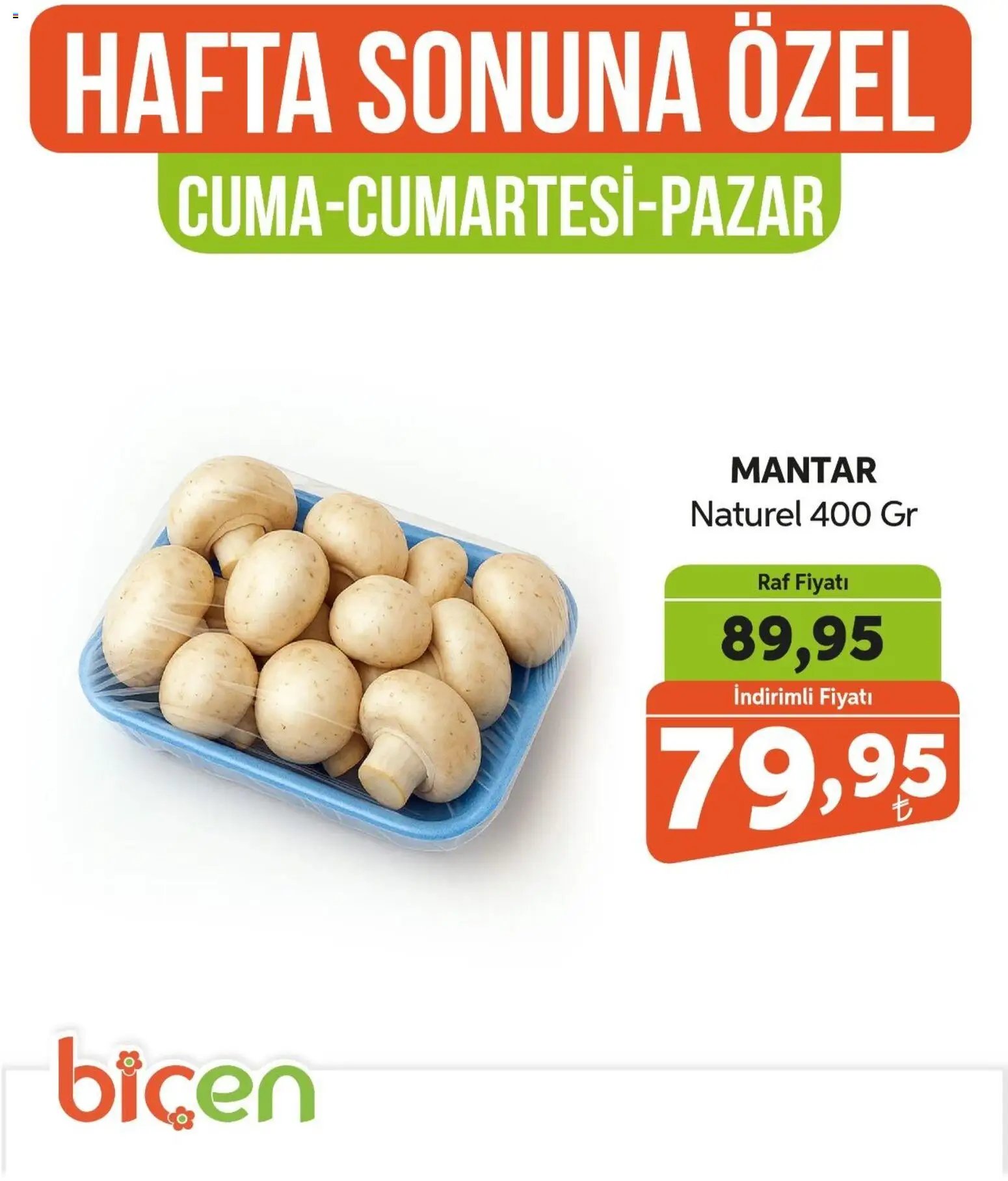 Biçen Market Hafta Sonuna Özel -Sebze İndirimi