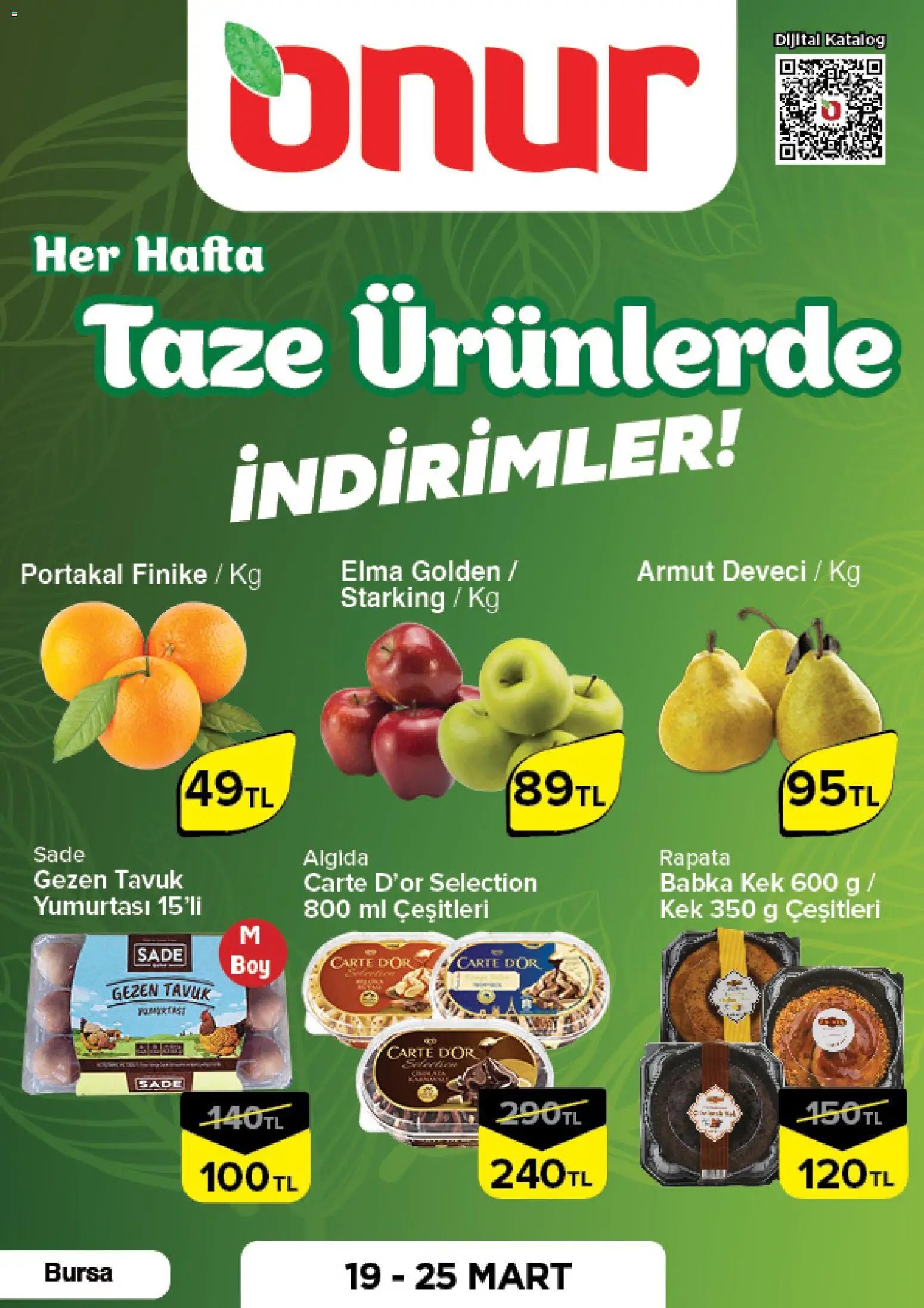 Onur Market - Taze Ürünlerde İndirimler - Bursa