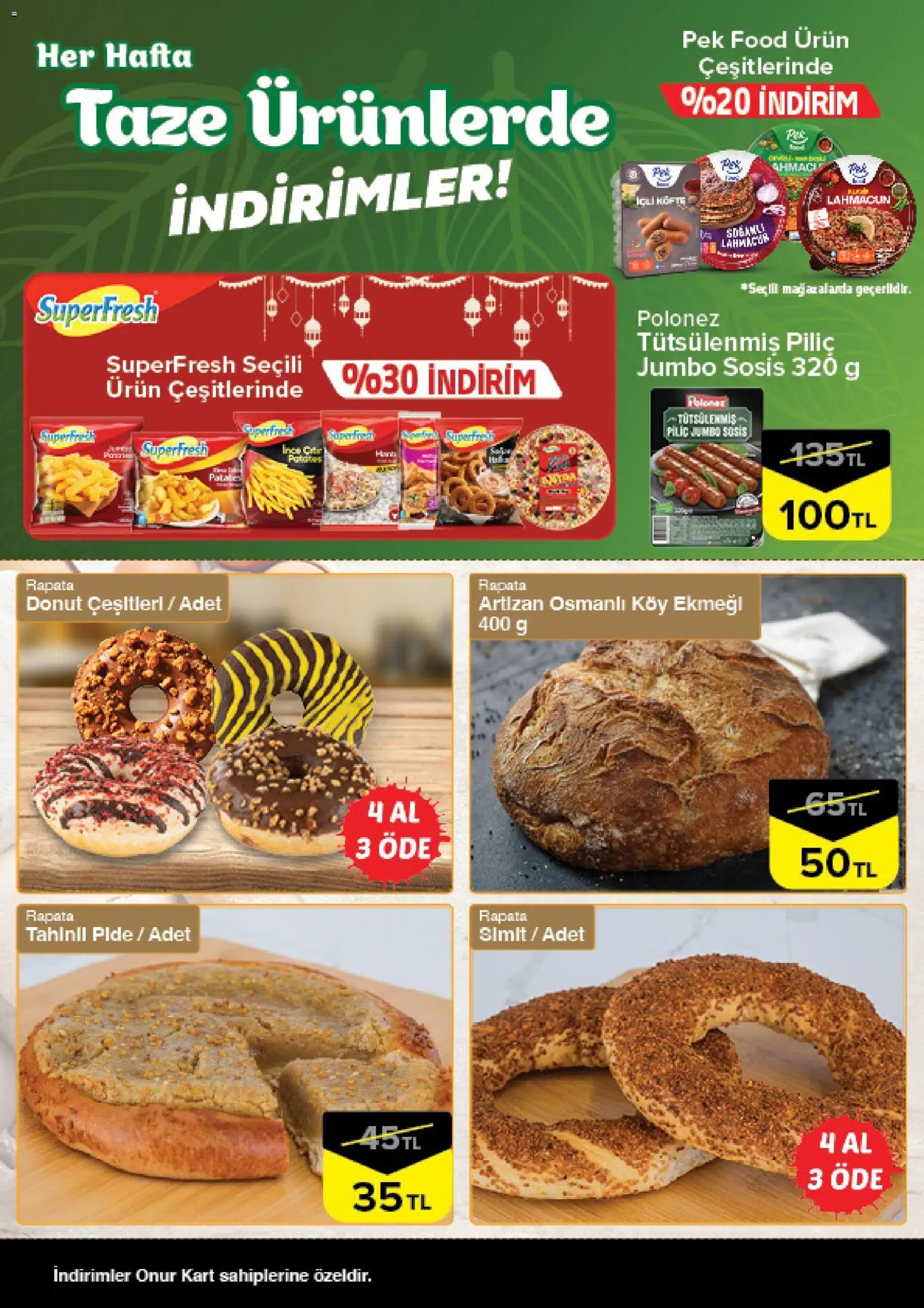 Onur Market - Taze Ürünlerde İndirimler - Bursa