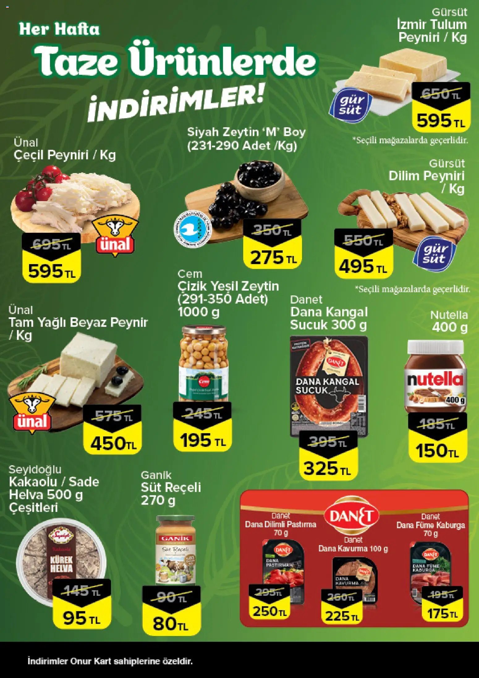Onur Market - Taze Ürünlerde İndirimler - İstanbul