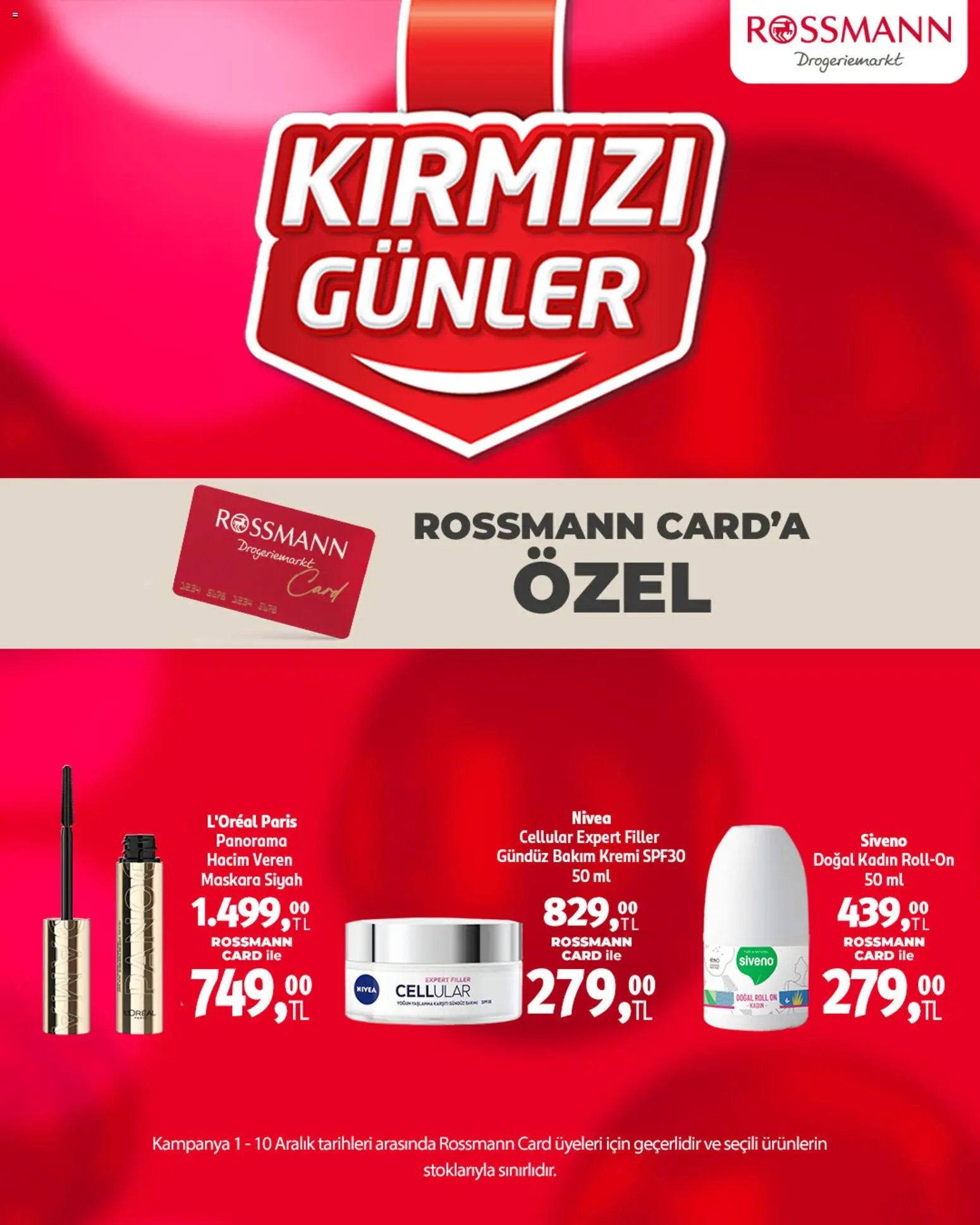 Rossmann Kırmızı Günler