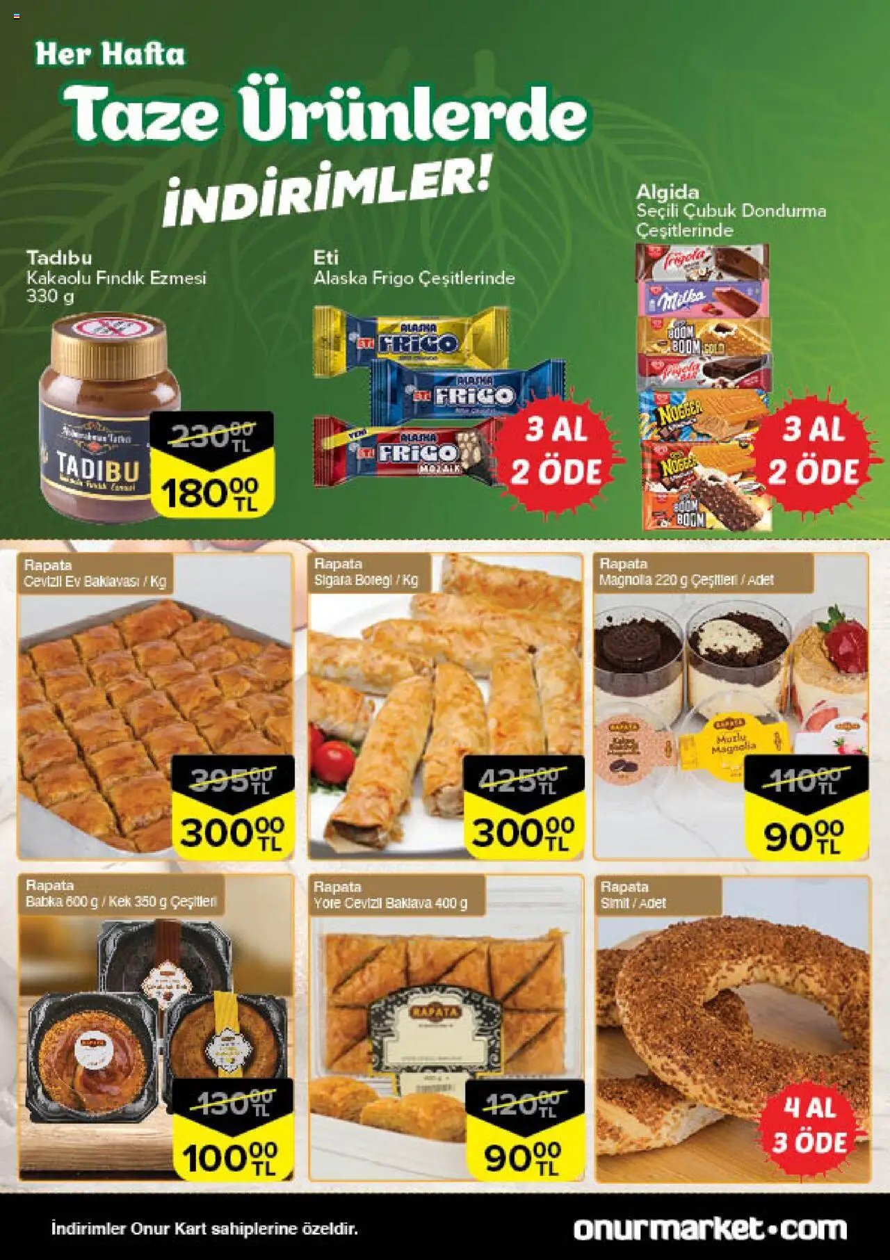Onur Market Katalog Taze Ürünlerde İndirimler - Bursa