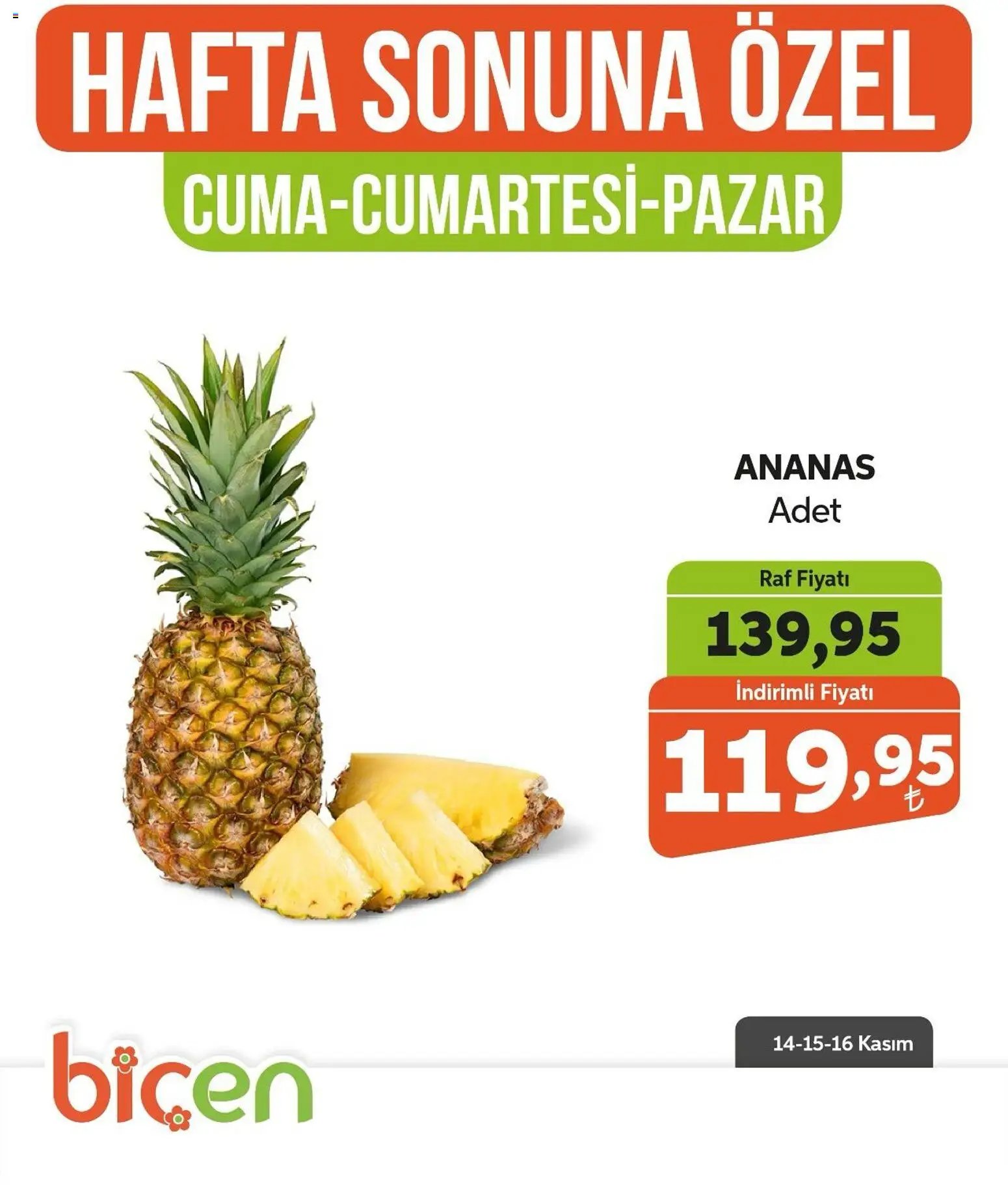 Biçen Market Hafta Sonuna Özel - Meyve İndirimi