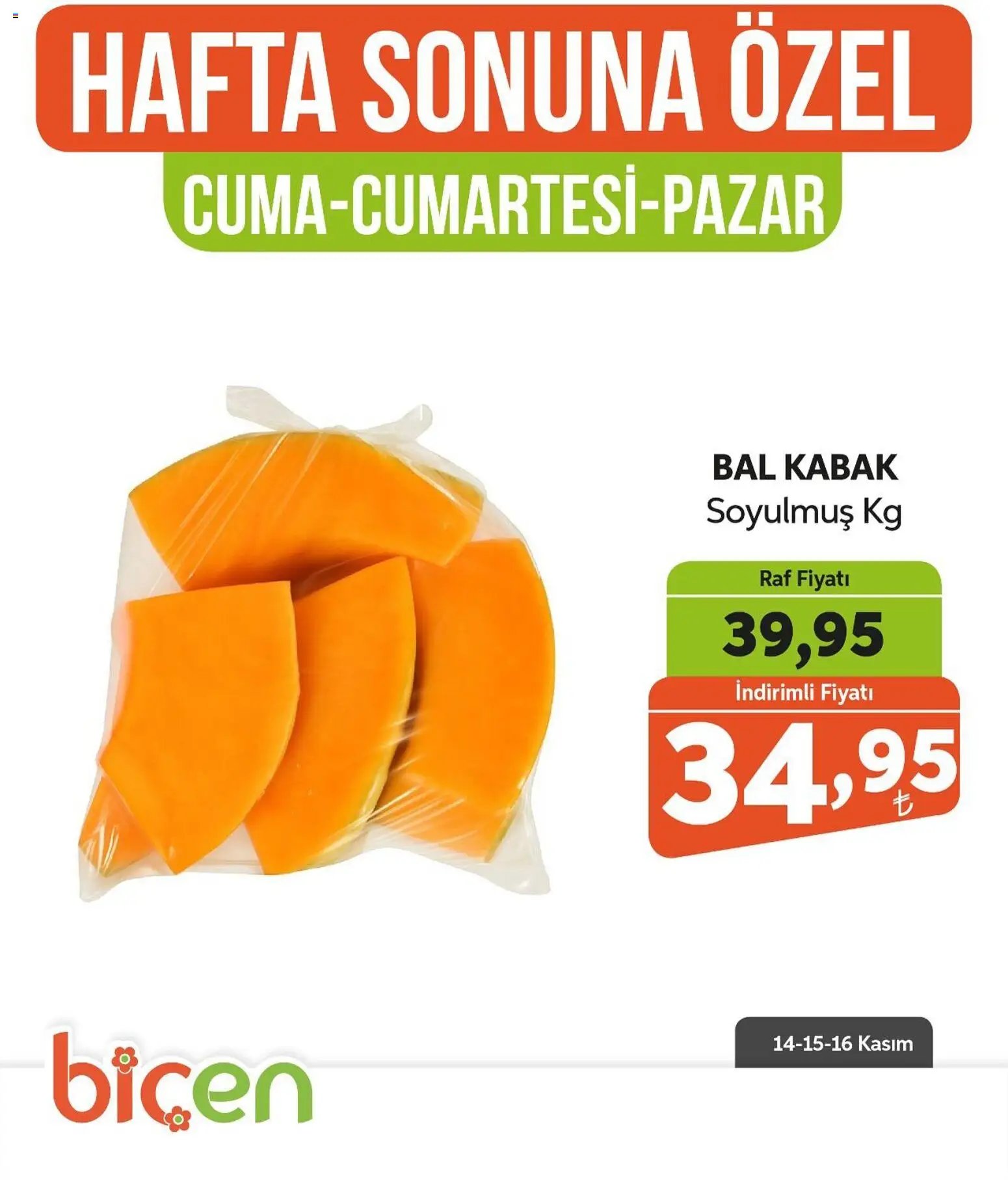 Biçen Market Hafta Sonuna Özel - Meyve İndirimi