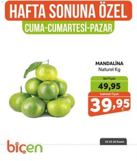 Biçen Market Hafta Sonuna Özel - Meyve İndirimi