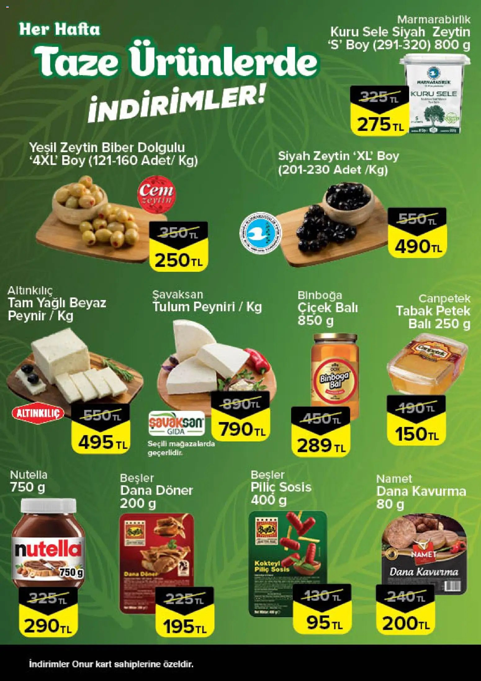 Onur Market - Taze Ürünlerde İndirimler Trakya