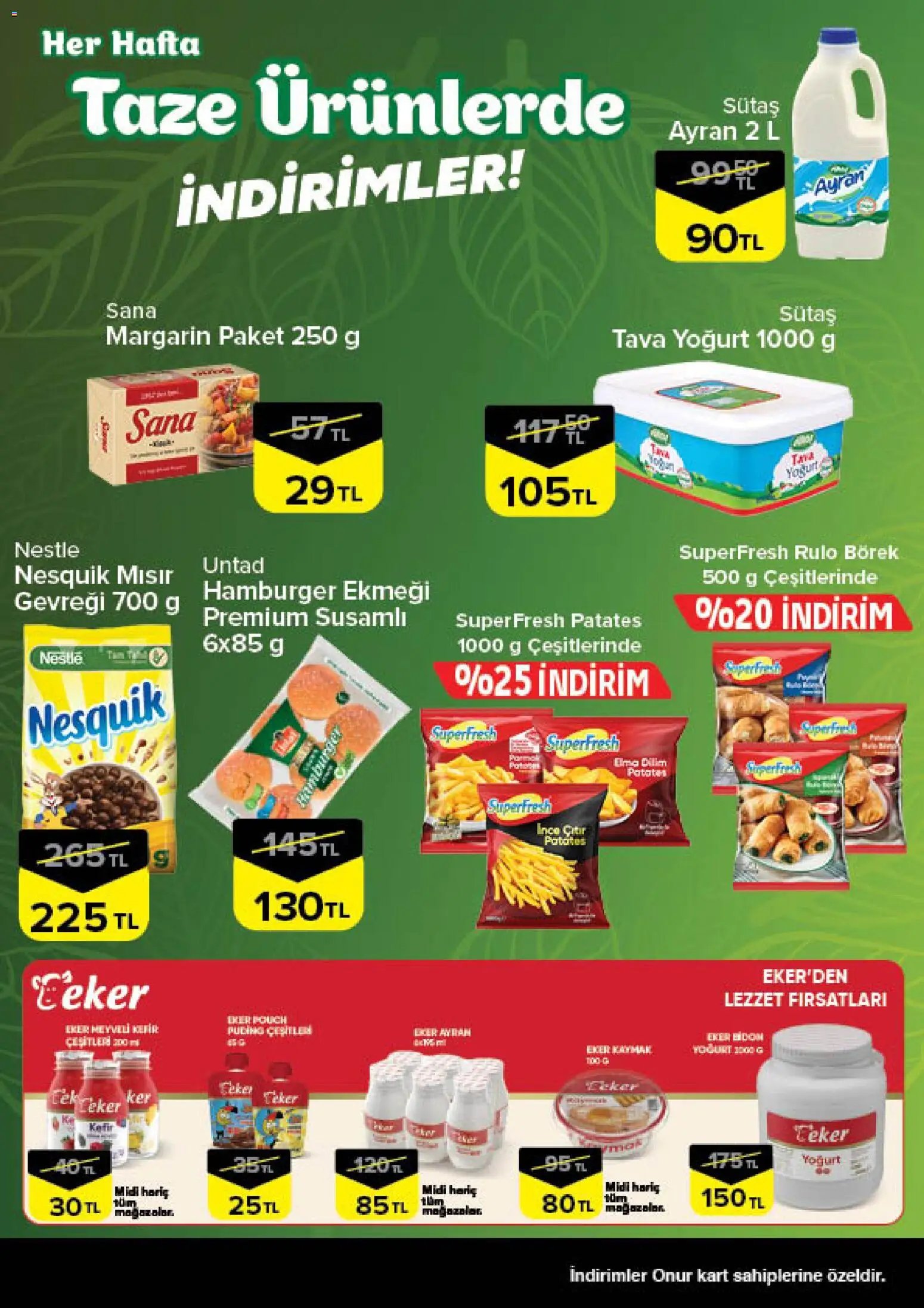 Onur Market - Taze Ürünlerde İndirimler Trakya