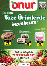 Onur Market - Taze Ürünlerde İndirimler Trakya